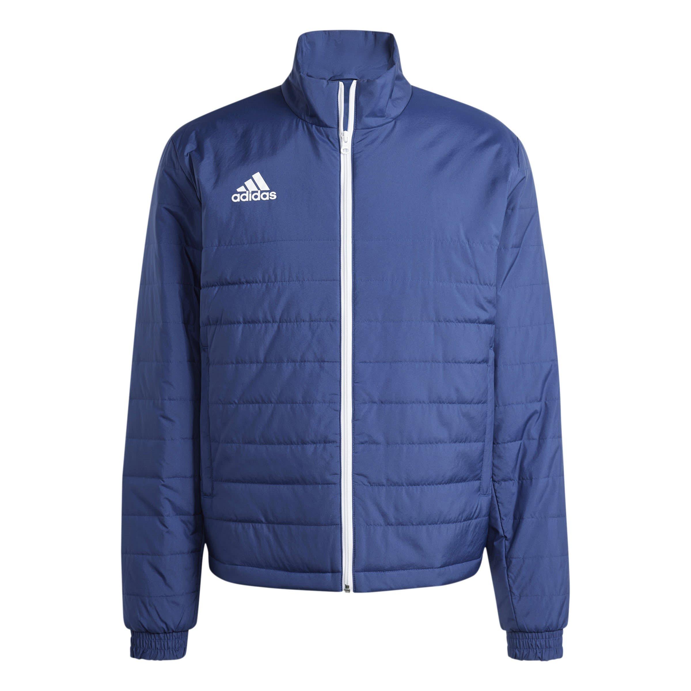 Adidas Men's Entrada Long Sleeve Full Zip Rain Anorak - Team Navy Blue - L