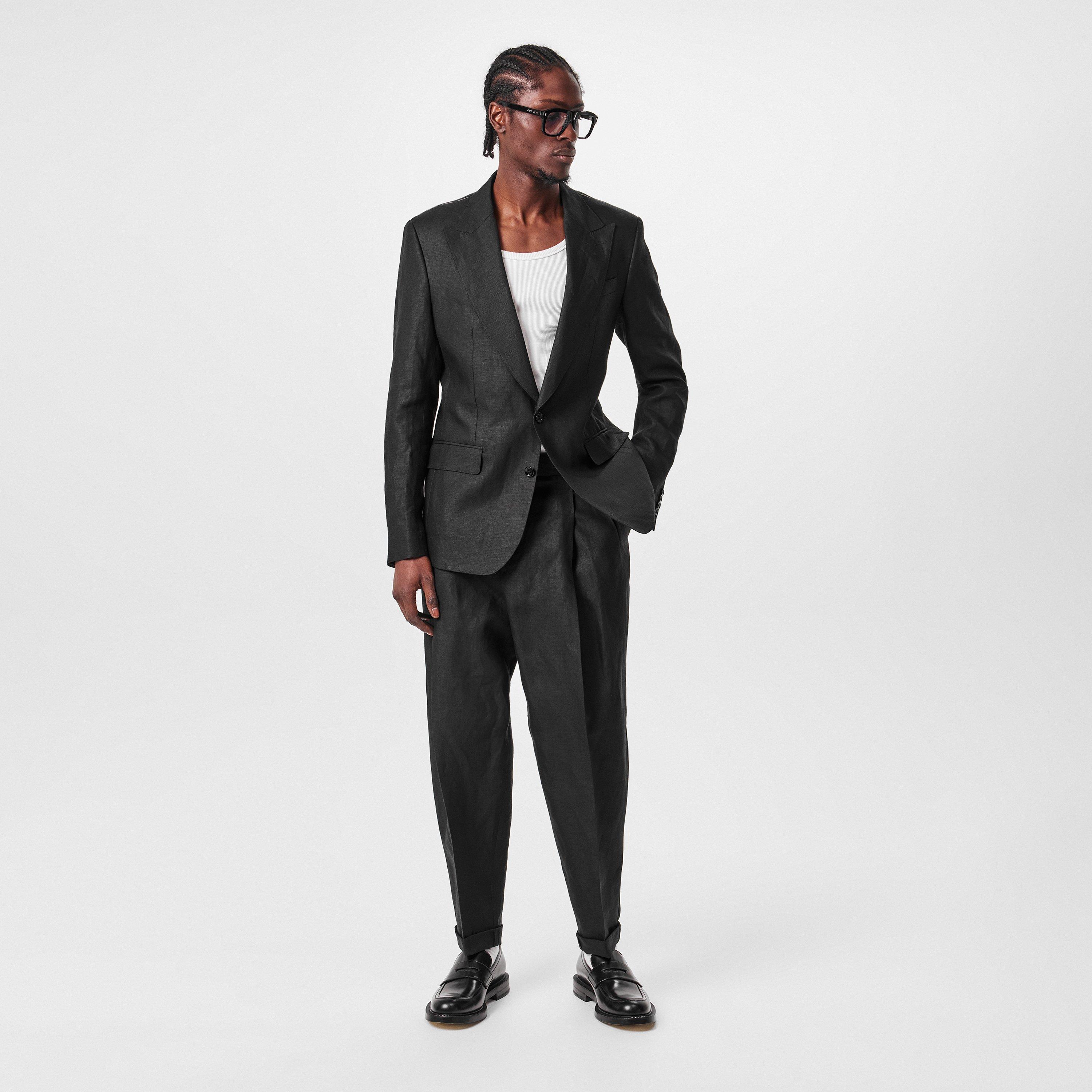 Black - Dolce and Gabbana - Men's Lightweight Linen Blazer - 6