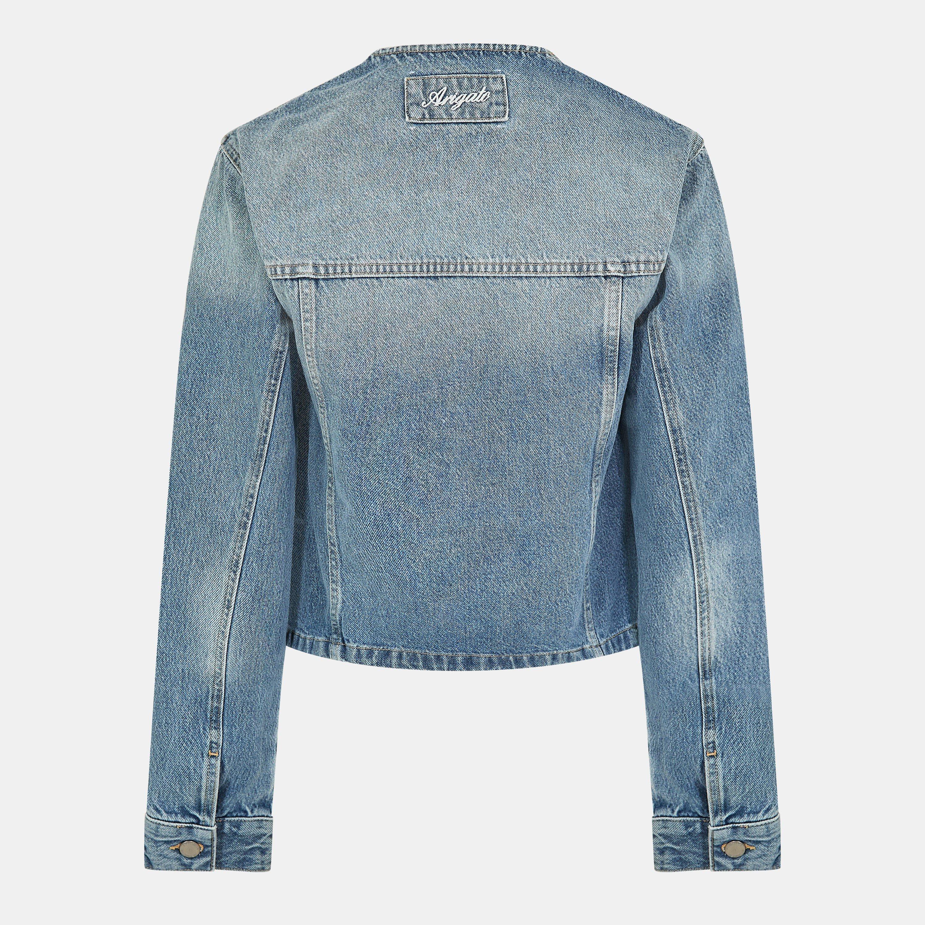 Light Blue - Axel Arigato - Women's Deia Collarless Blazer - 2