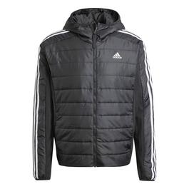 adidas Essentials 3 Stripes Insulated Hooded Hybrid Jacket