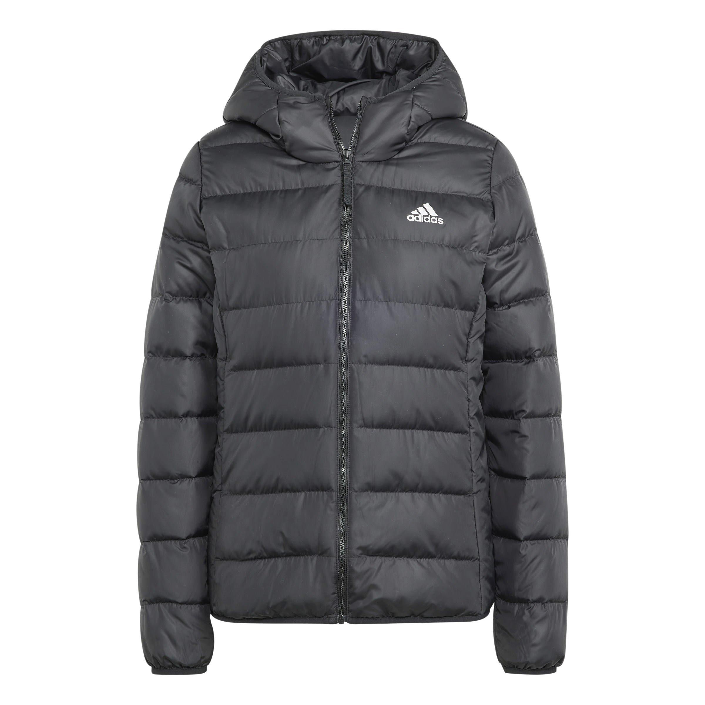 Black - adidas - Women's Essentials Light Water Resistant Duck Down Slim Fit Down Jacket - 1