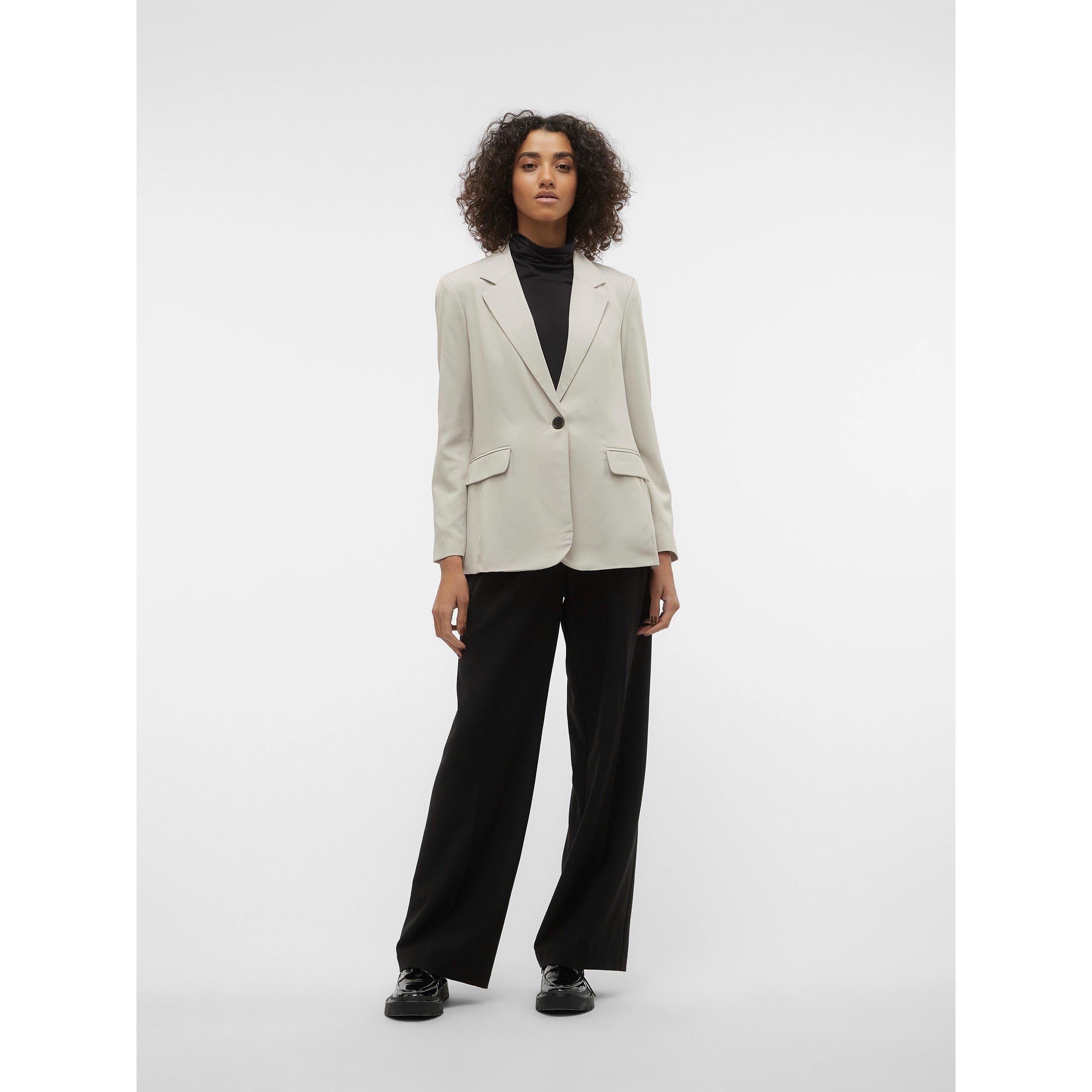 Silver Lining - Vero Moda - Women's Relaxed Fit Long-Sleeve Blazer - 2