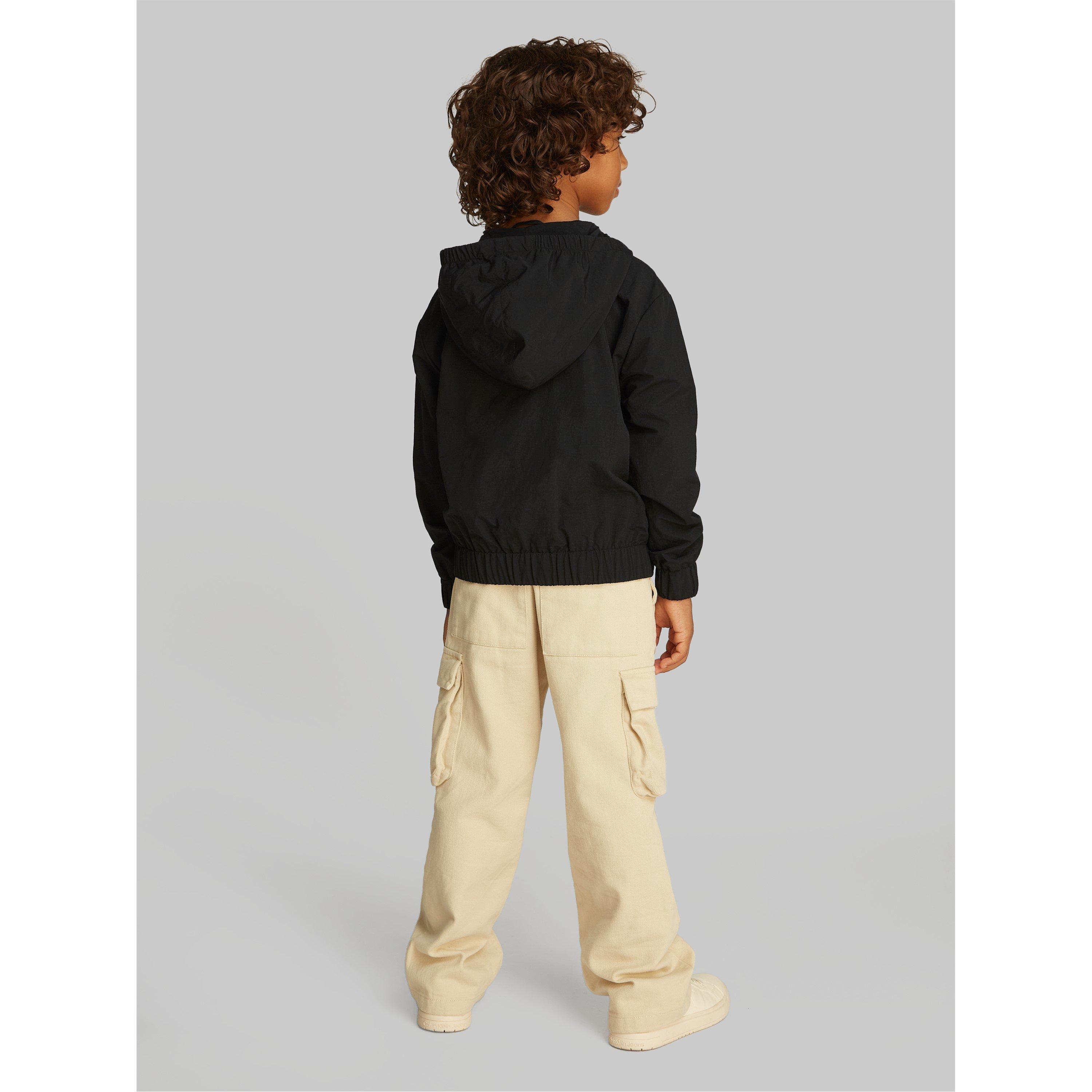 CK Black BEH - Calvin Klein Jeans - Kids' Essential Monologo Windbreaker - 2