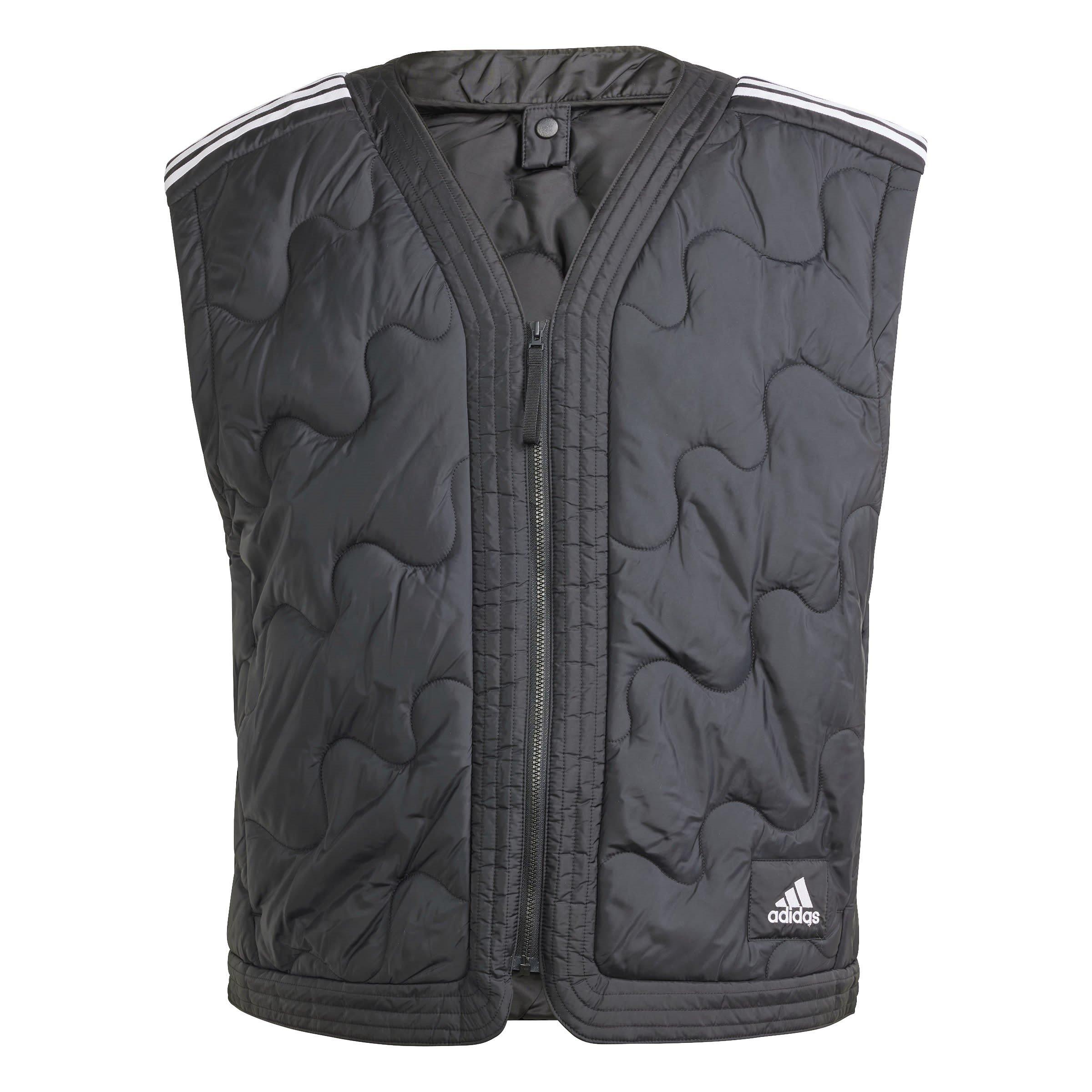 Black - adidas - Men's Nuganic Light Insulation Sleeveless Recycled Gilet - 1