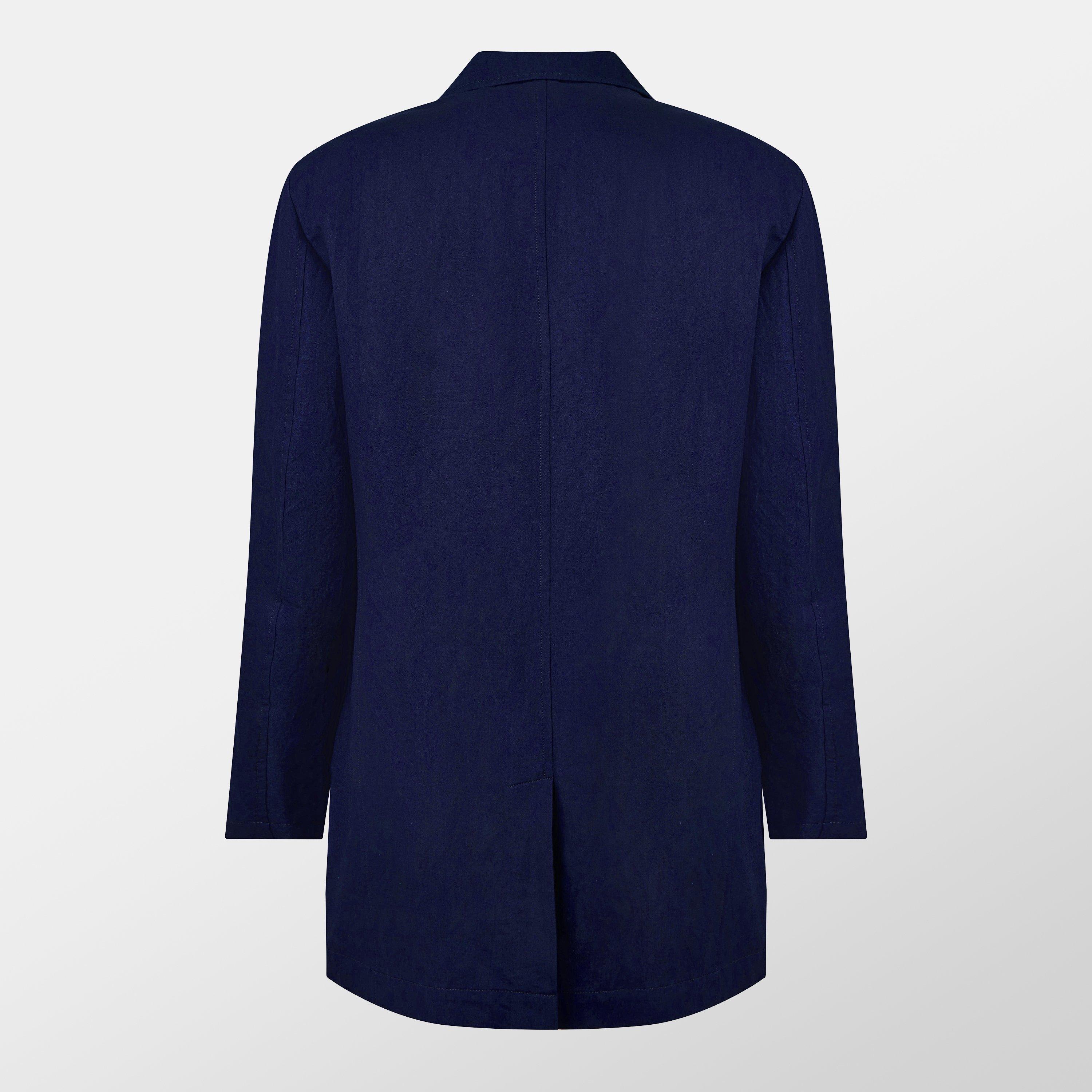 Navy 1 - Yohji Yamamoto - Men's 3B Cotton Long Sleeve Blazer - 2