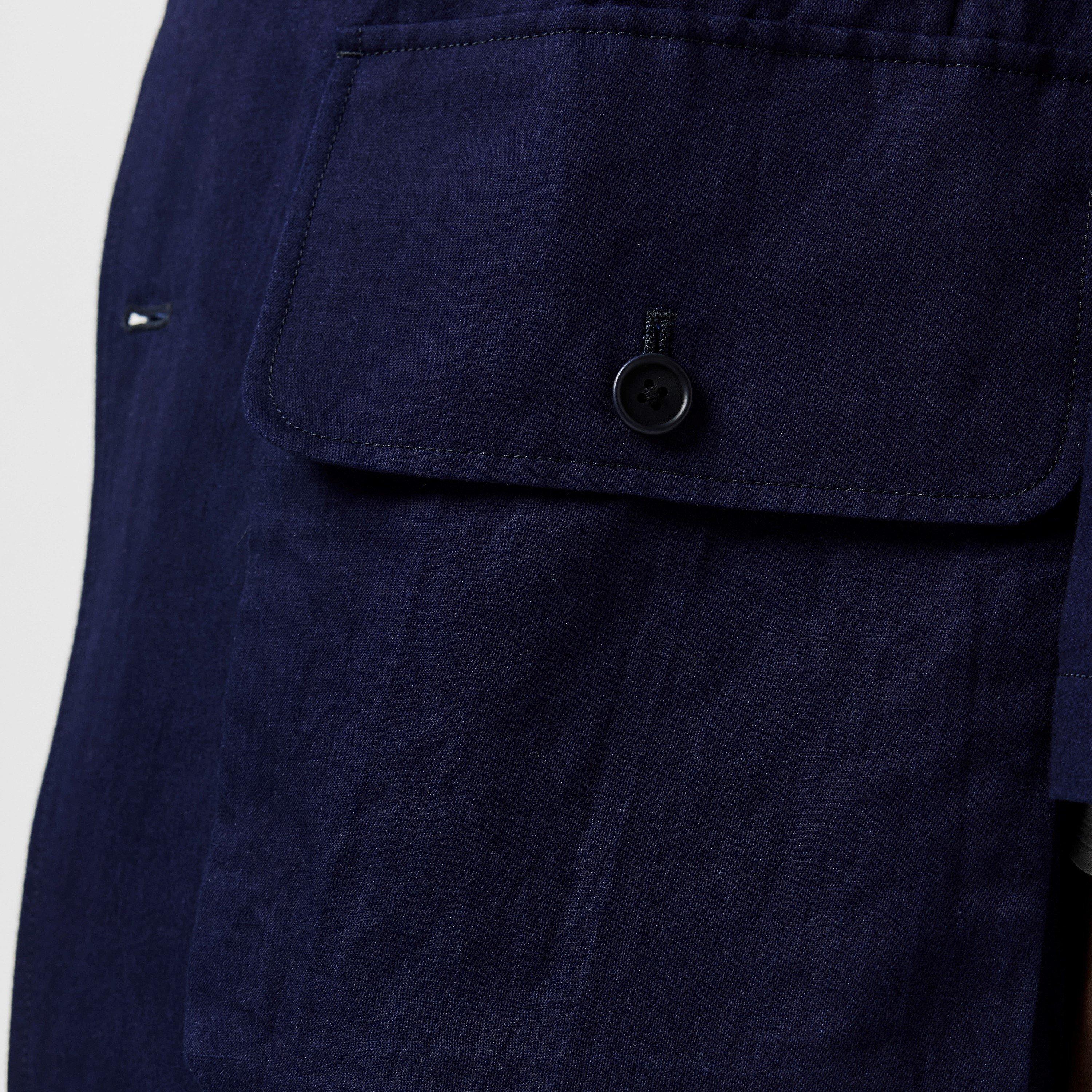 Navy 1 - Yohji Yamamoto - Men's 3B Cotton Long Sleeve Blazer - 5