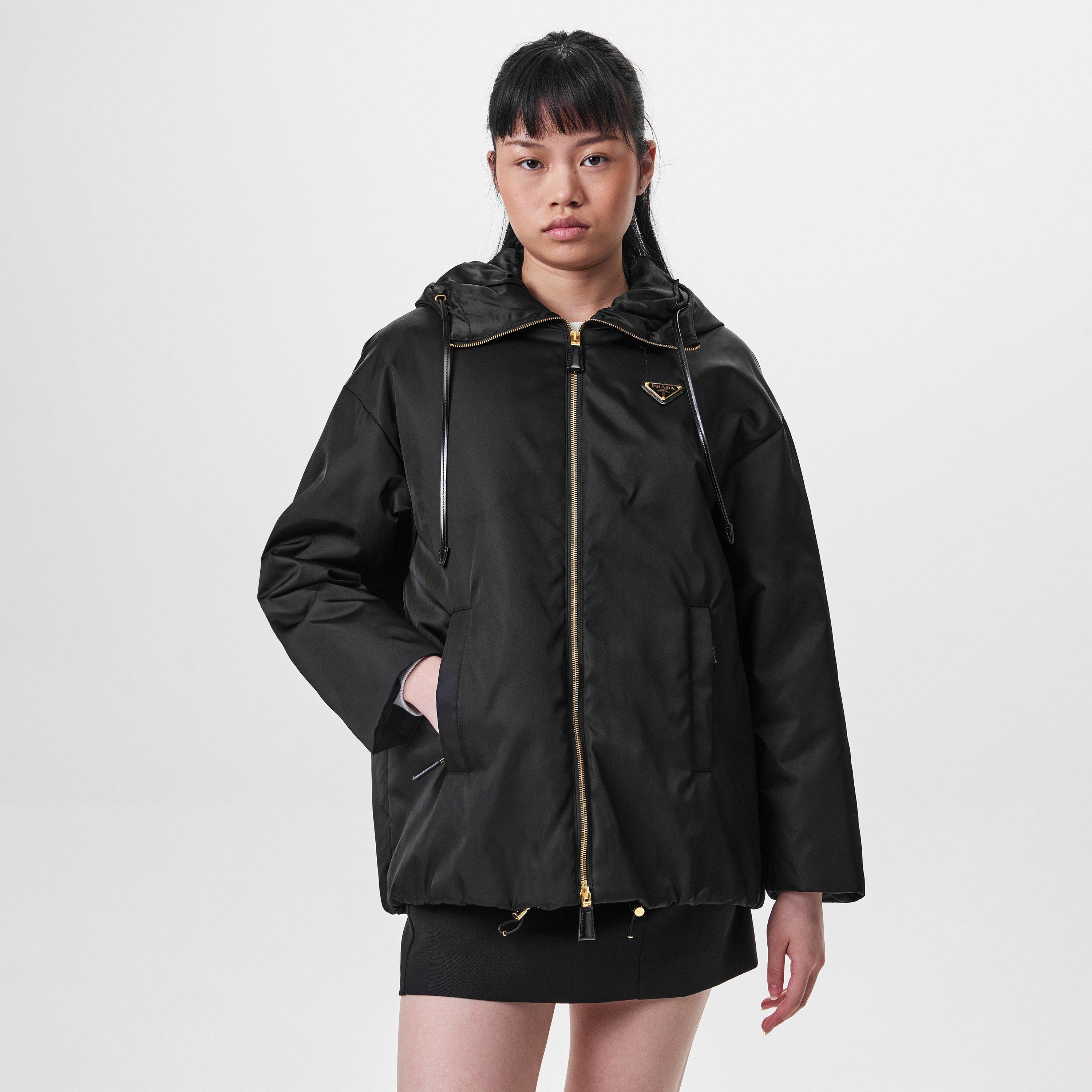 Nero - Prada - Women's Blouson Padded Long Sleeve Full Zip Quilted Jacket - 3