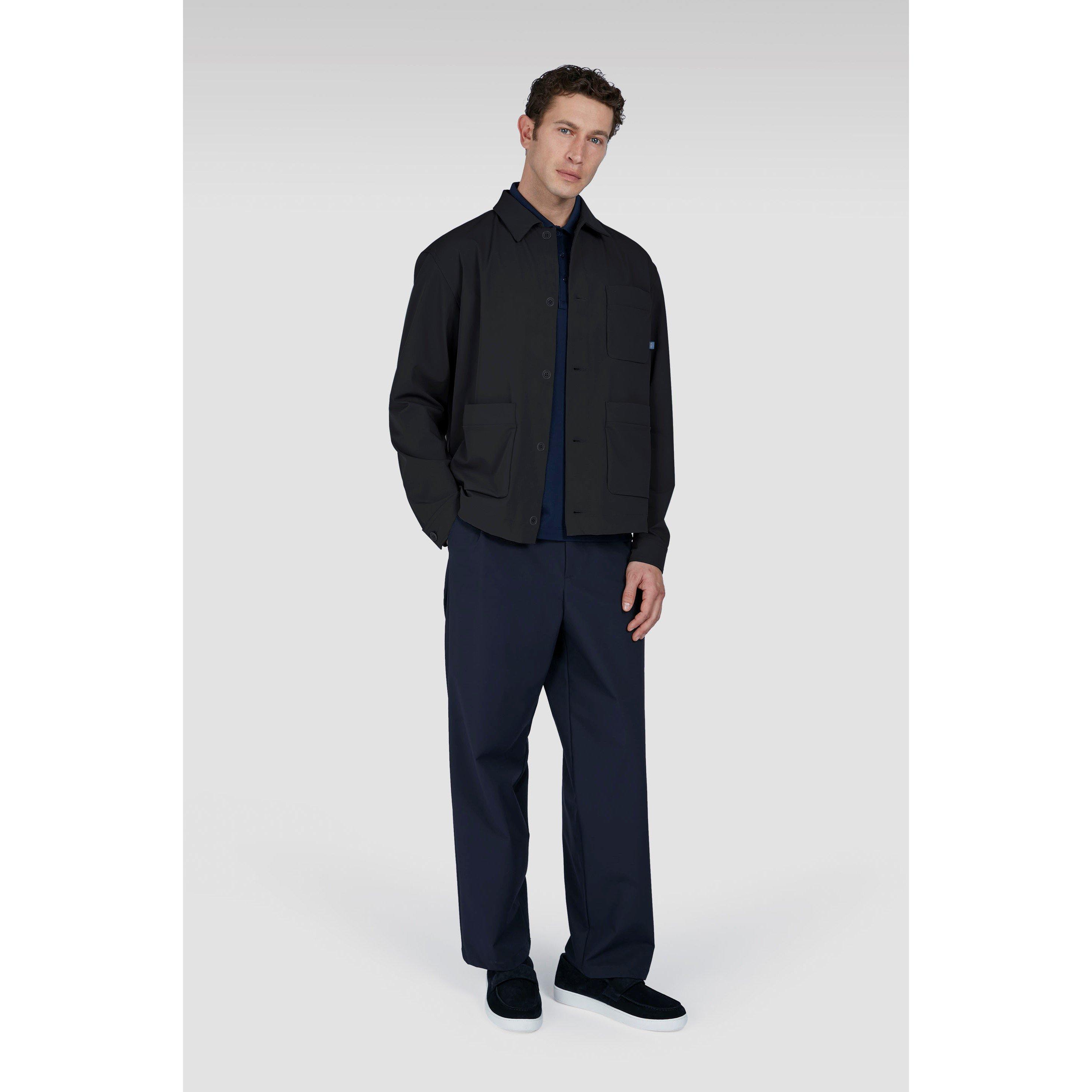 Preto - Paul And Shark - Men's Dynamic Stretch Long Sleeve Overshirt - 5