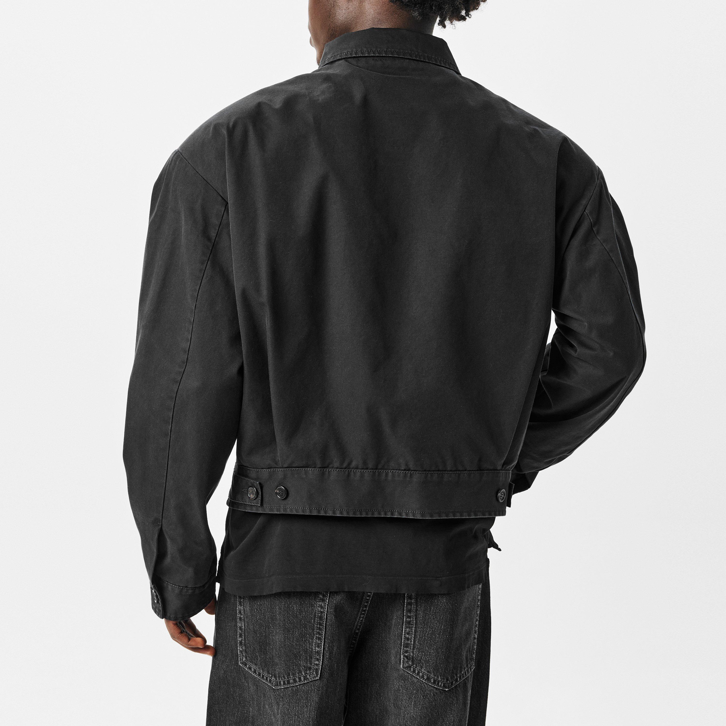 Black - DSquared2 - Men's Easy Cotton Kaban Cotton Long Sleeve Overshirt - 4