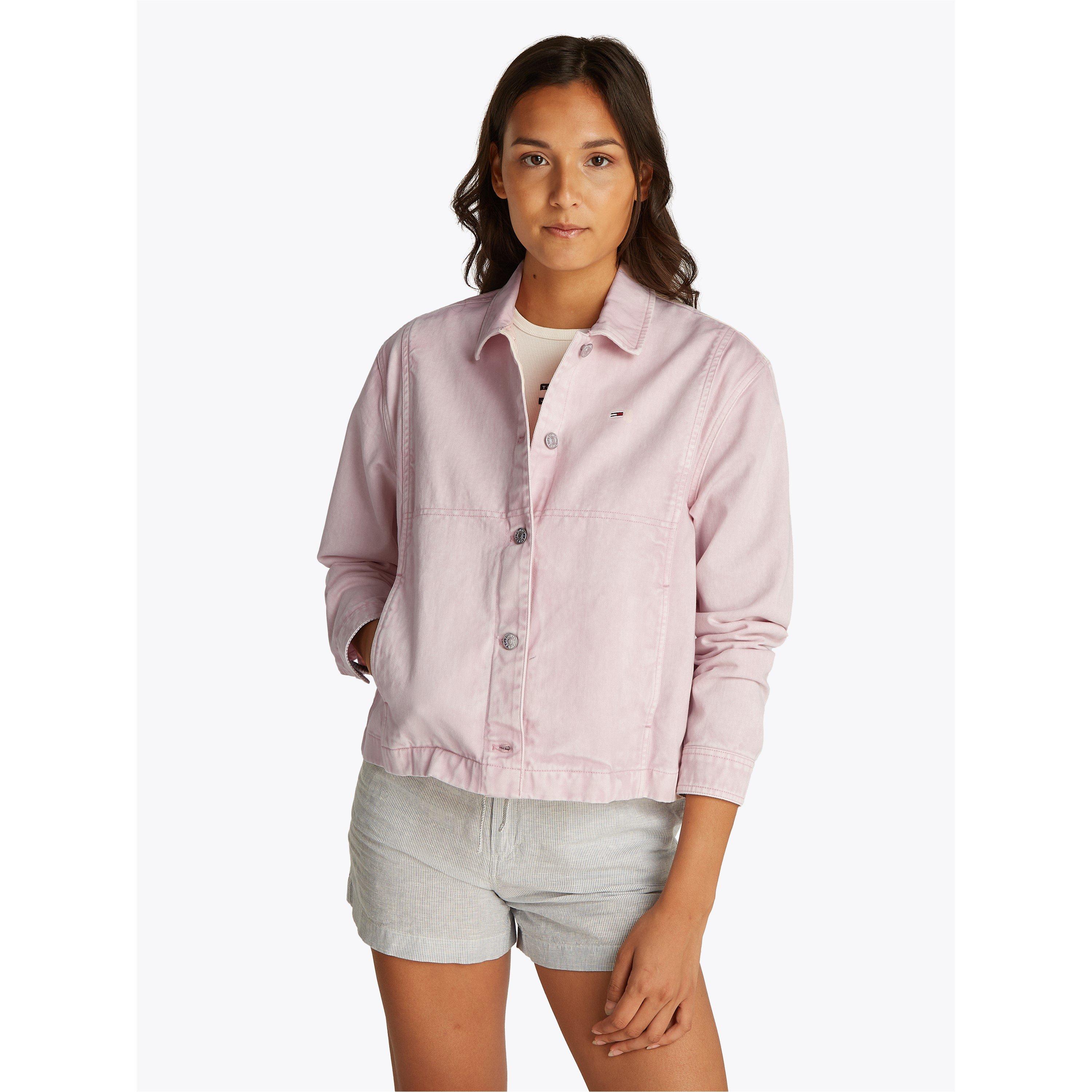 Precious Pink - Tommy Jeans - Women's Essential Cotton Barn Jacket - 3