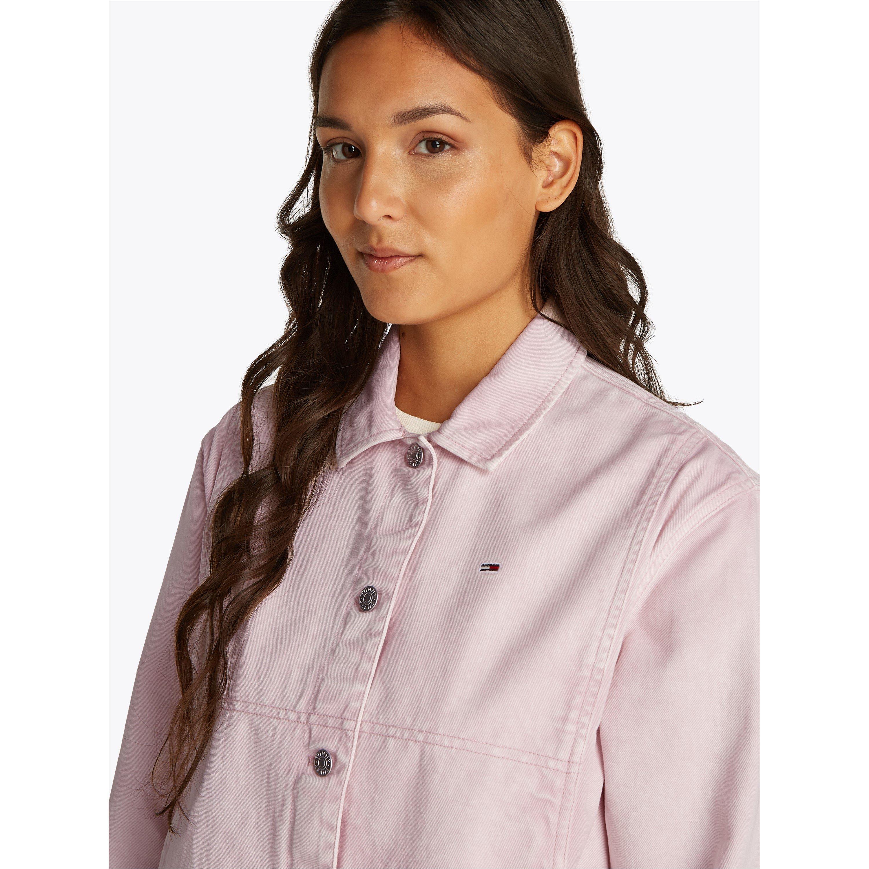 Precious Pink - Tommy Jeans - Women's Essential Cotton Barn Jacket - 4