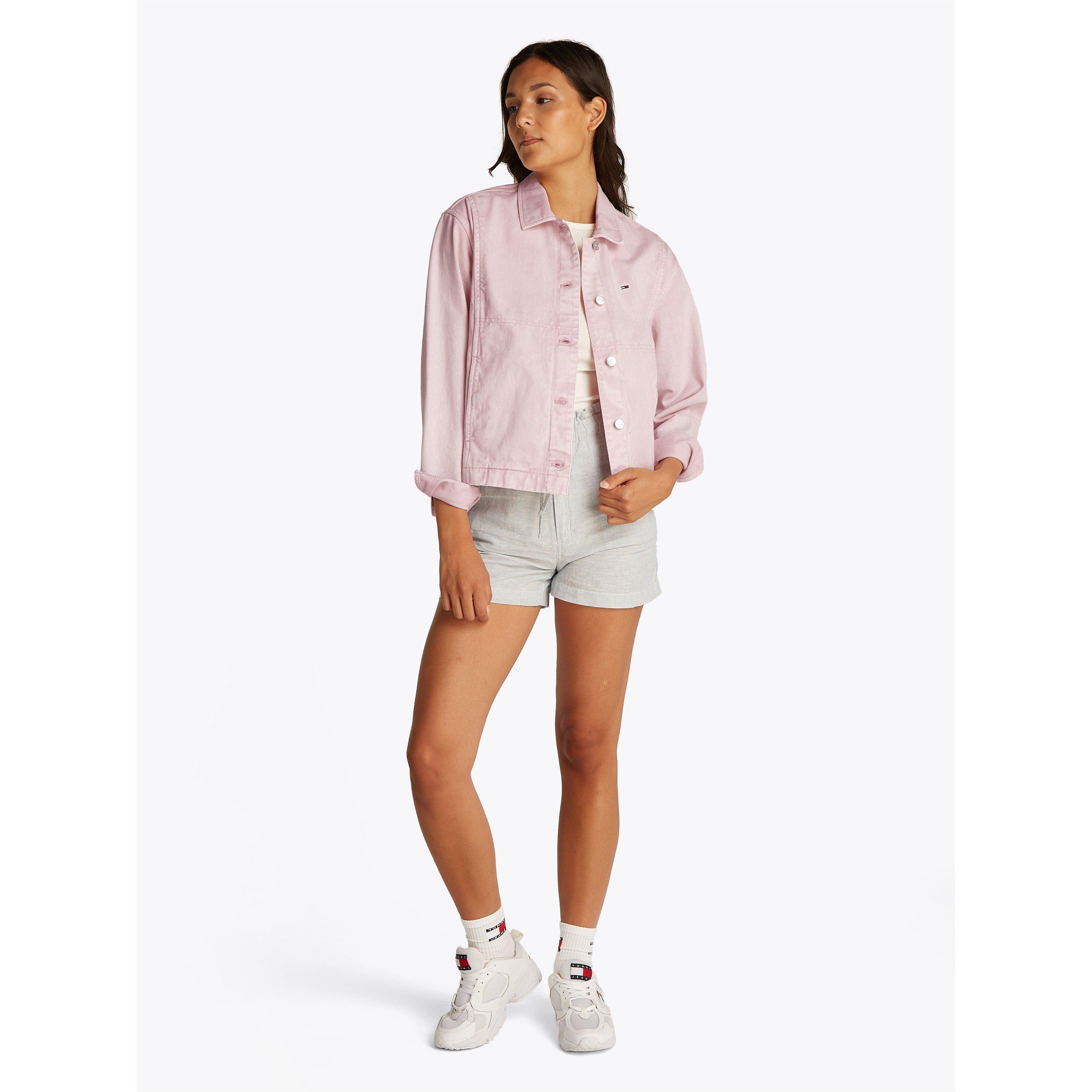 Precious Pink - Tommy Jeans - Women's Essential Cotton Barn Jacket - 5