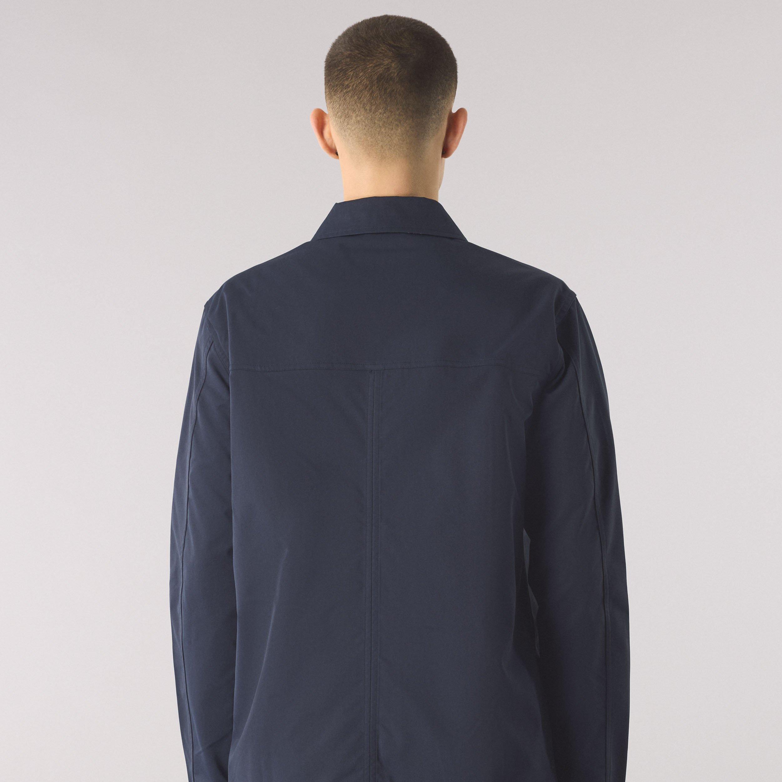 Navy - Pretty Green - Men's Didsbury Structured Relaxed Fit Overshirt - 4