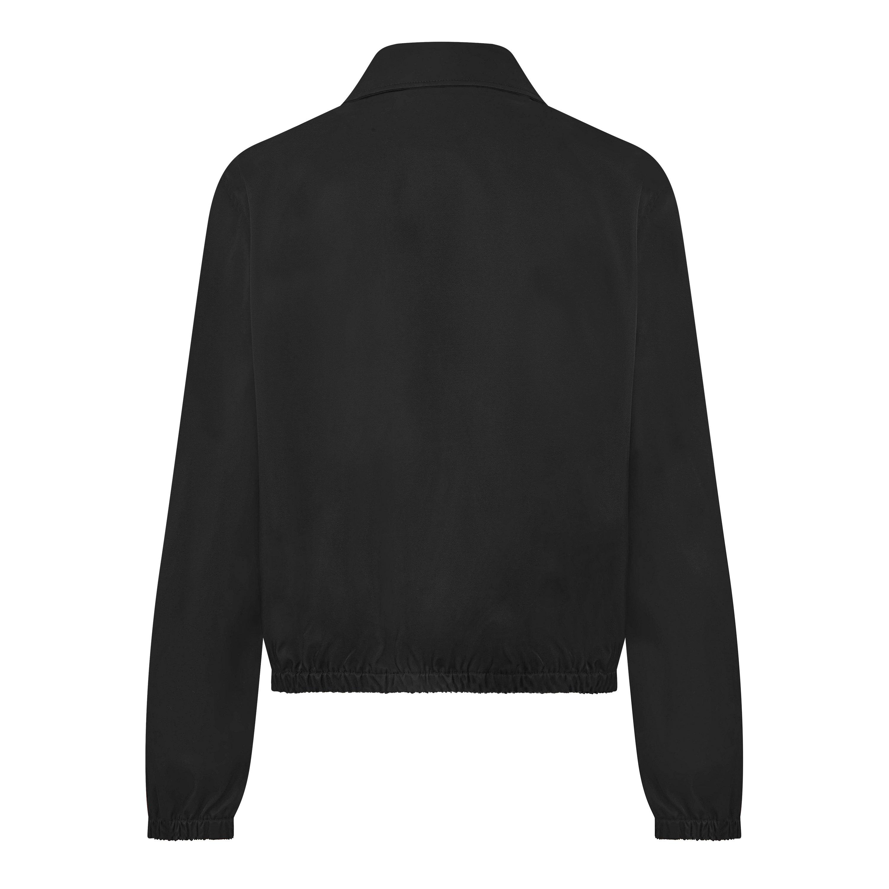Black - Ami Paris - Men's Text Zipped Harrington Jacket - 2