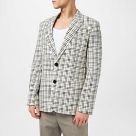 Ami Paris Check Single Breasted Blazer