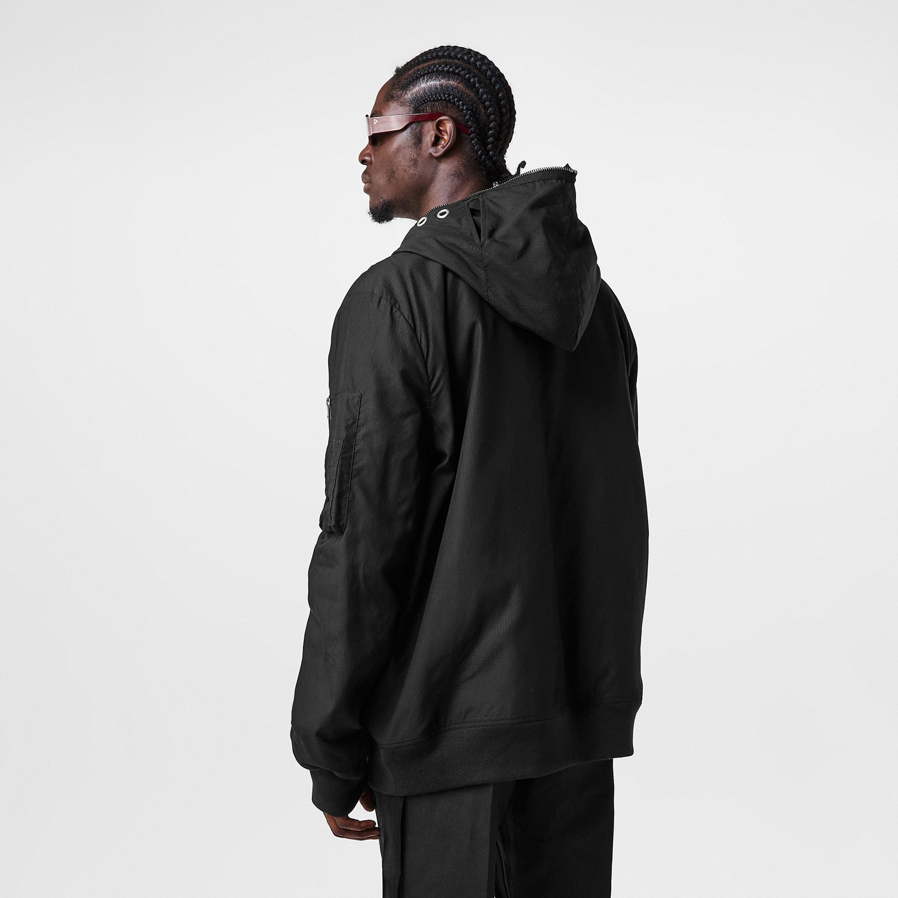 Black 09 - Rick Owens Drkshdw - Men's  Hooded Relaxed Fit Parka - 4