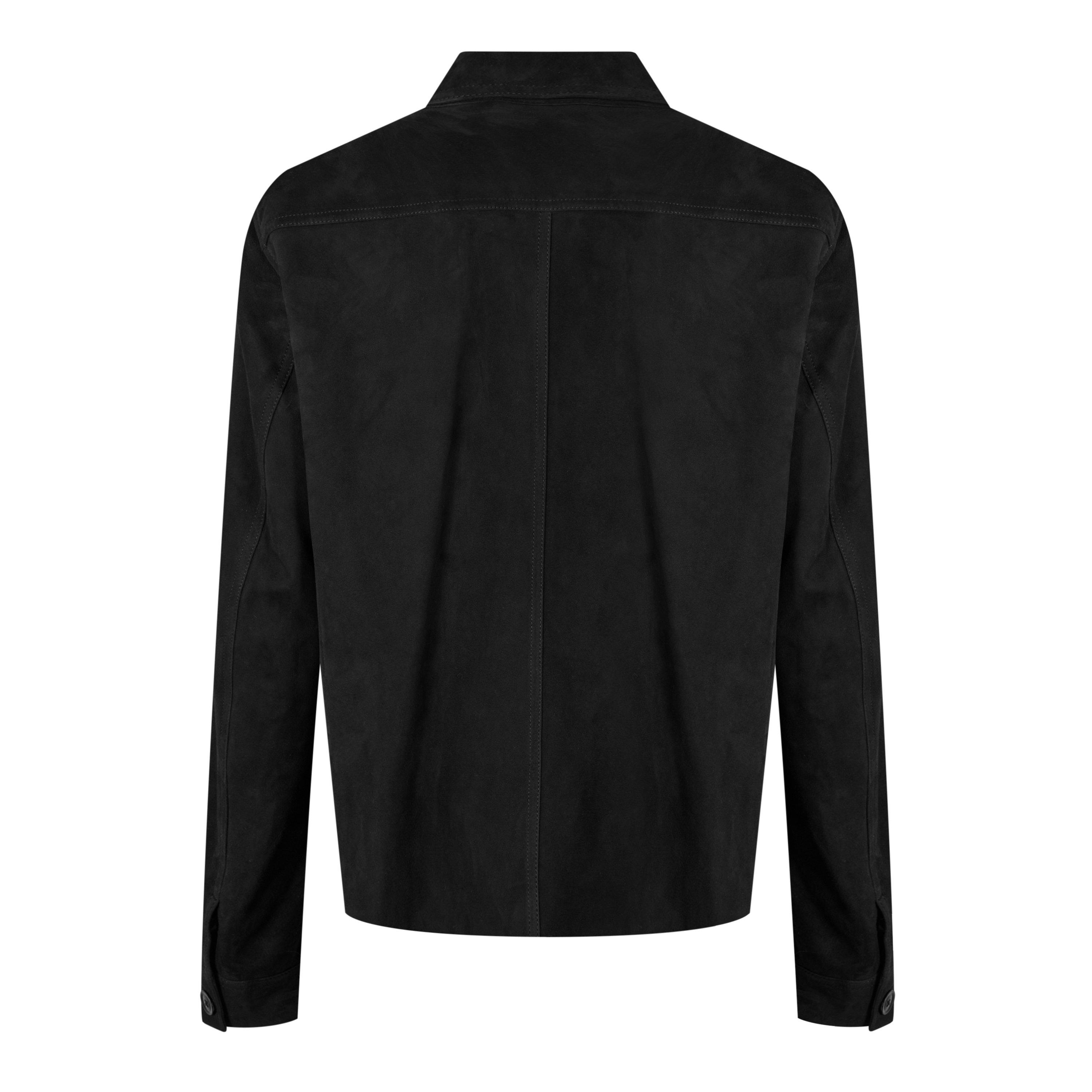 Black - Tom Ford - Men's Western Suede Long Sleeve Overshirt - 2