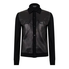 Tom Ford Leather Panel Shirt