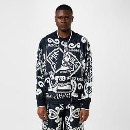 Dolce and Gabbana Marina Print Bomber Jacket