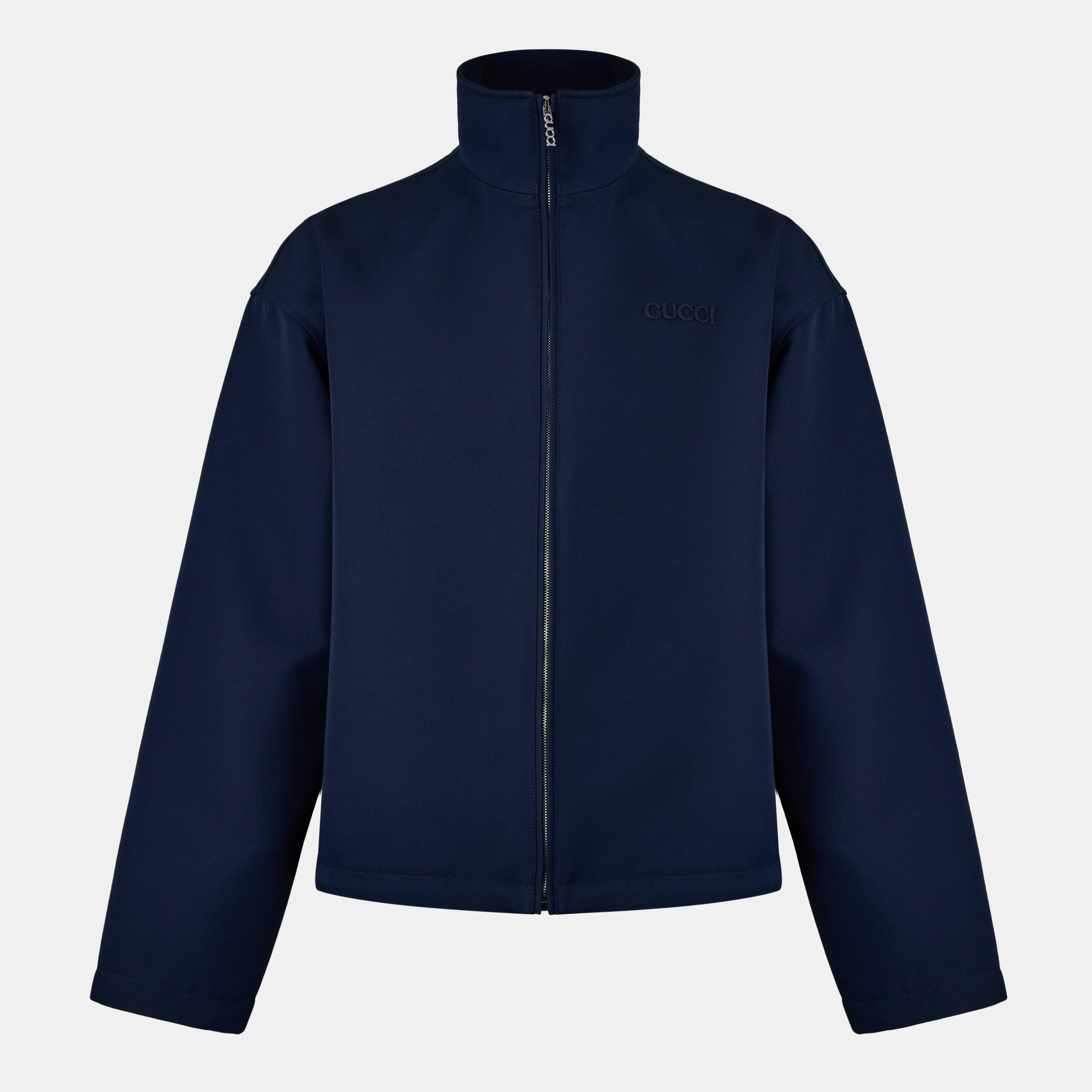 Ink - Gucci - Men's  Wool Long Sleeve Bomber Jacket - 1