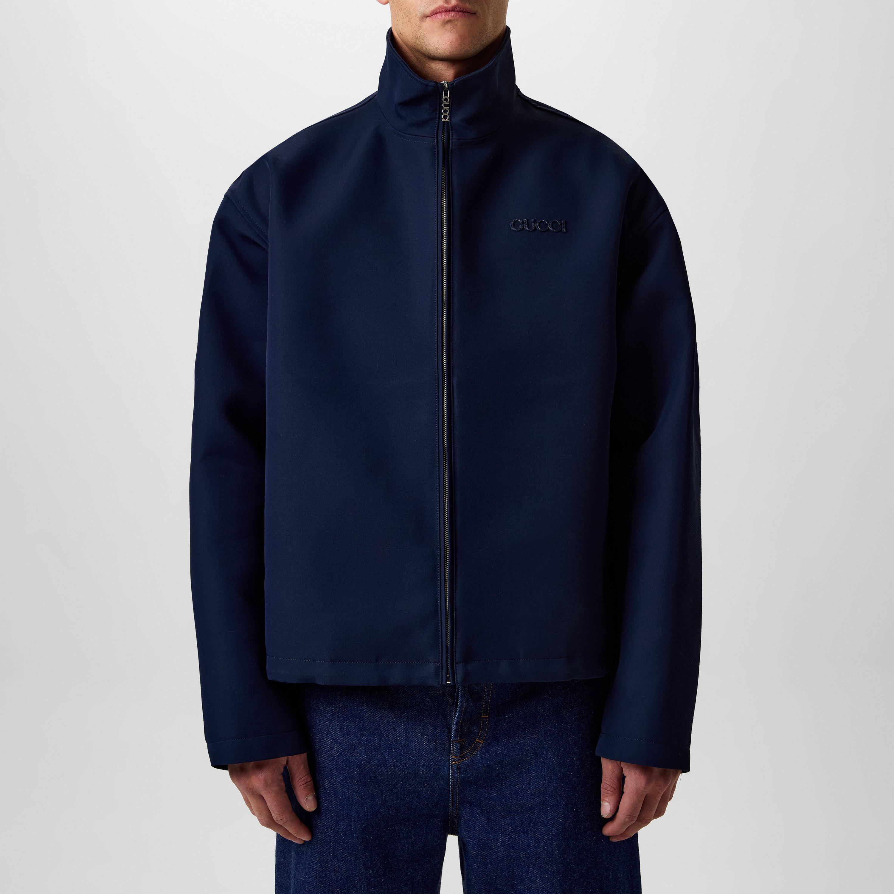 GUCCI★素敵！Two-tone embroidered pique jacket Gucci Embroidered floral zip track jacket - KOT-J