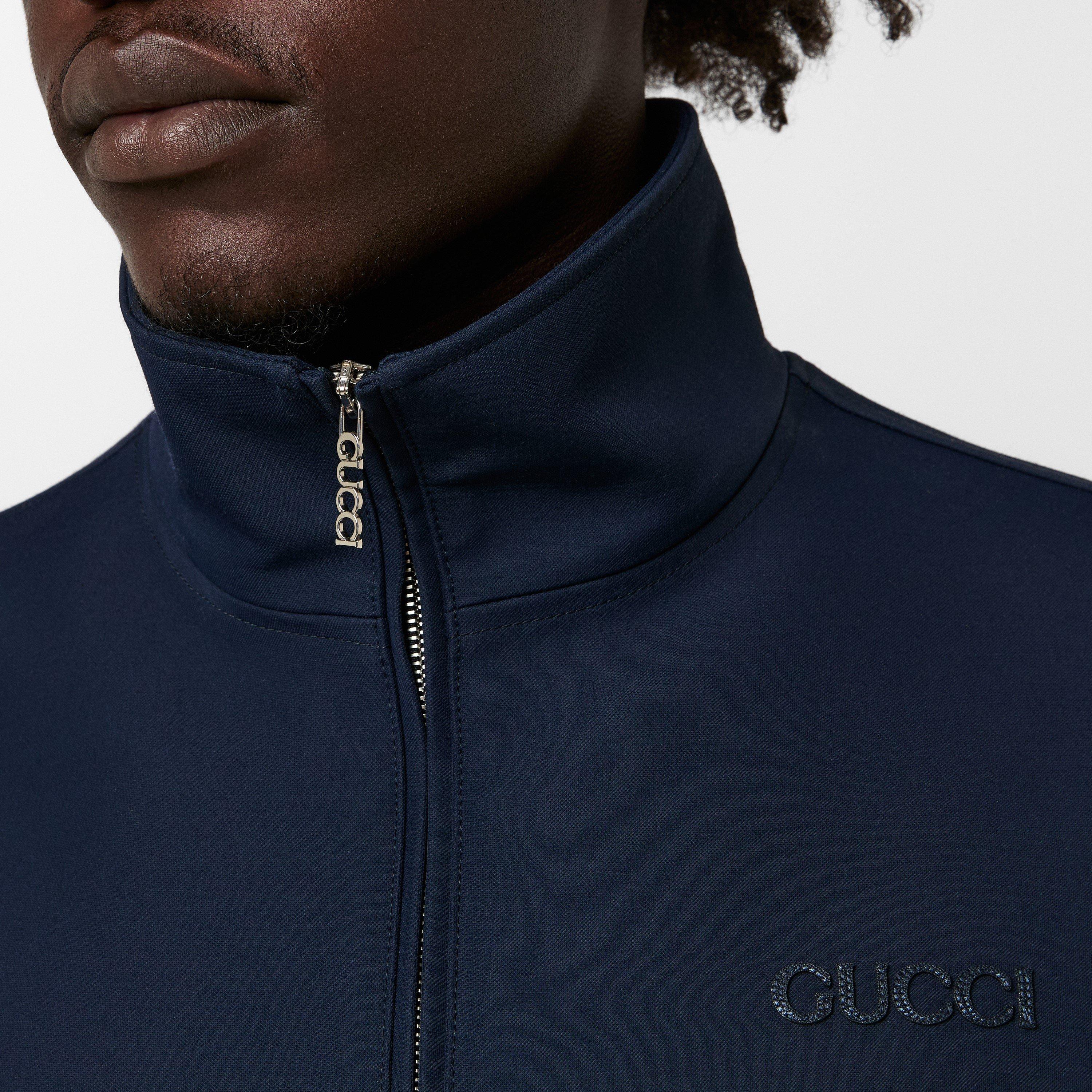 Ink - Gucci - Men's  Wool Long Sleeve Bomber Jacket - 5