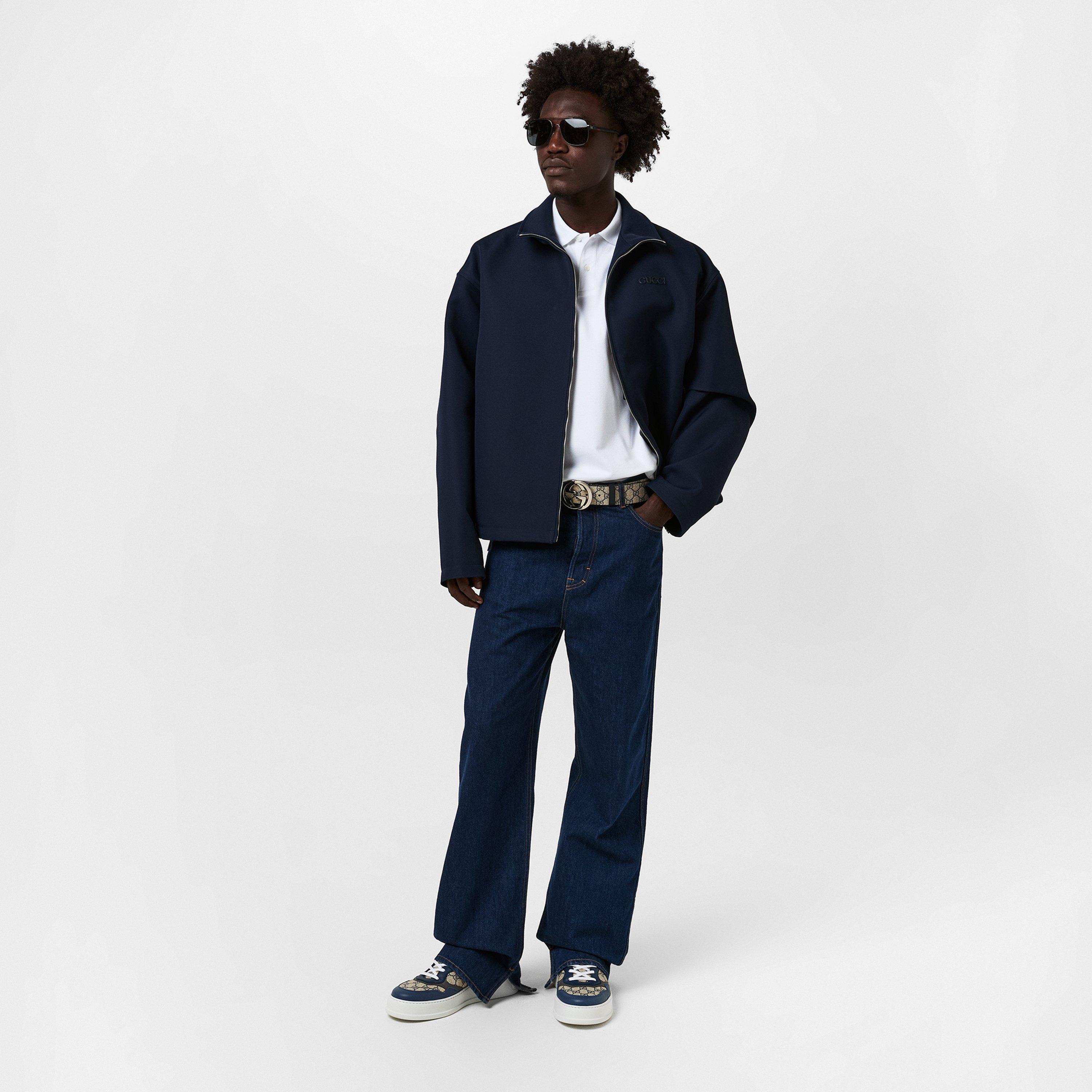 Ink - Gucci - Men's  Wool Long Sleeve Bomber Jacket - 6