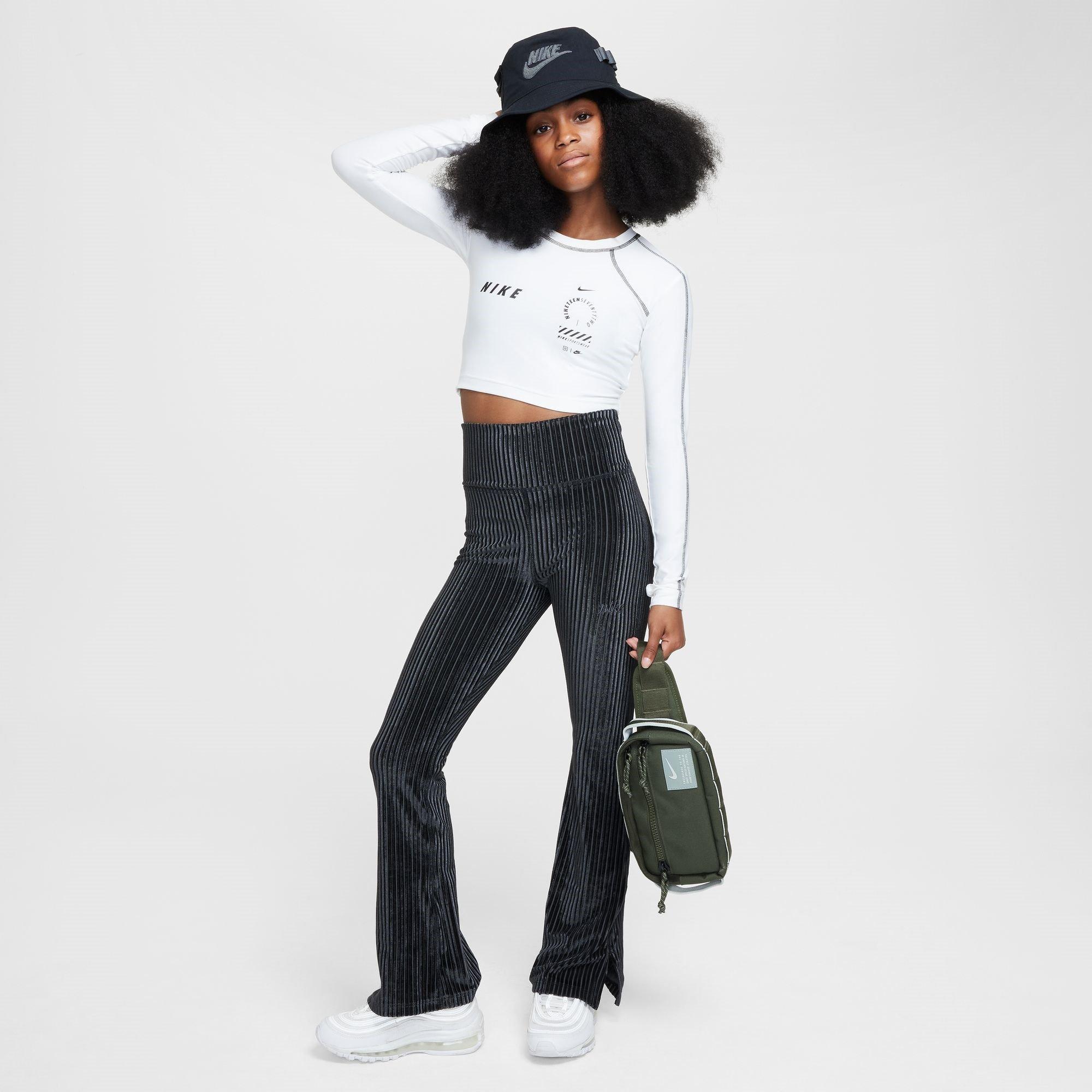 Blk/Anthracite - Nike - Flared Trousers - 5