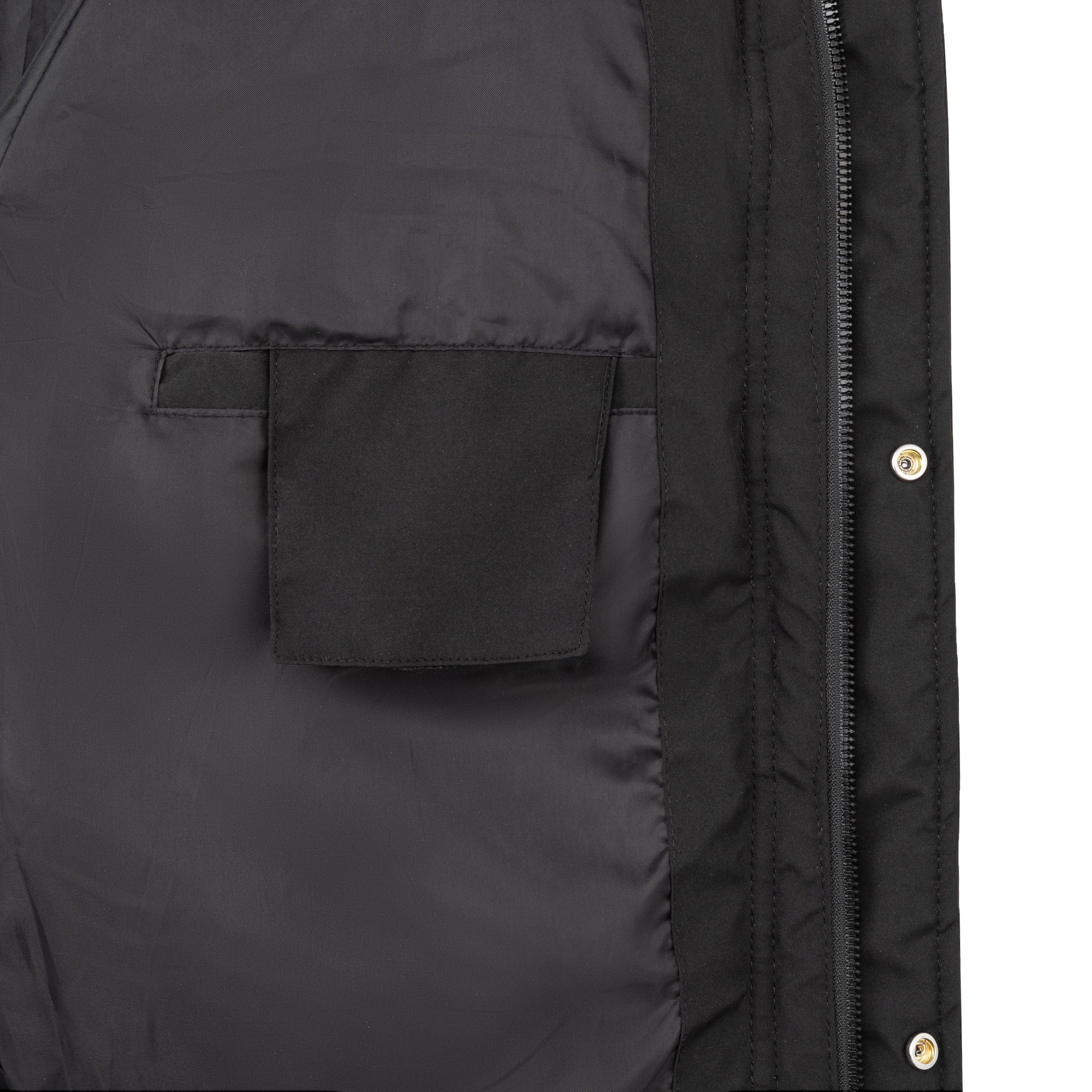 Black - Lonsdale - Padded Waterproof Windproof Hooded Long Sleeve Bomber Jacket - 9