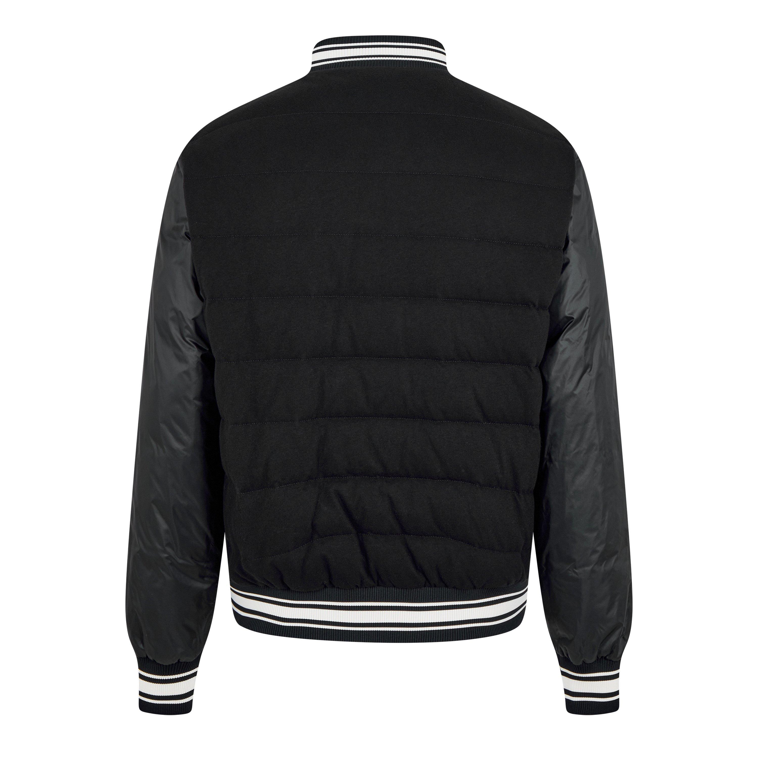 Black 999 - Moncler - Men's Bouchet Goose Down Long Sleeve Bomber Jacket - 7