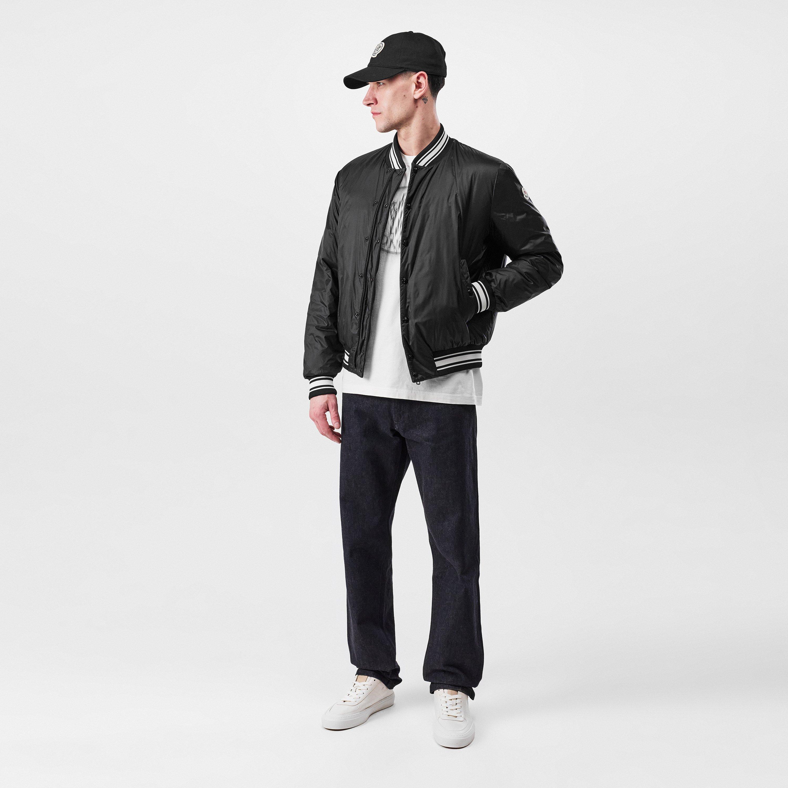 Black 999 - Moncler - Men's Bouchet Goose Down Long Sleeve Bomber Jacket - 4