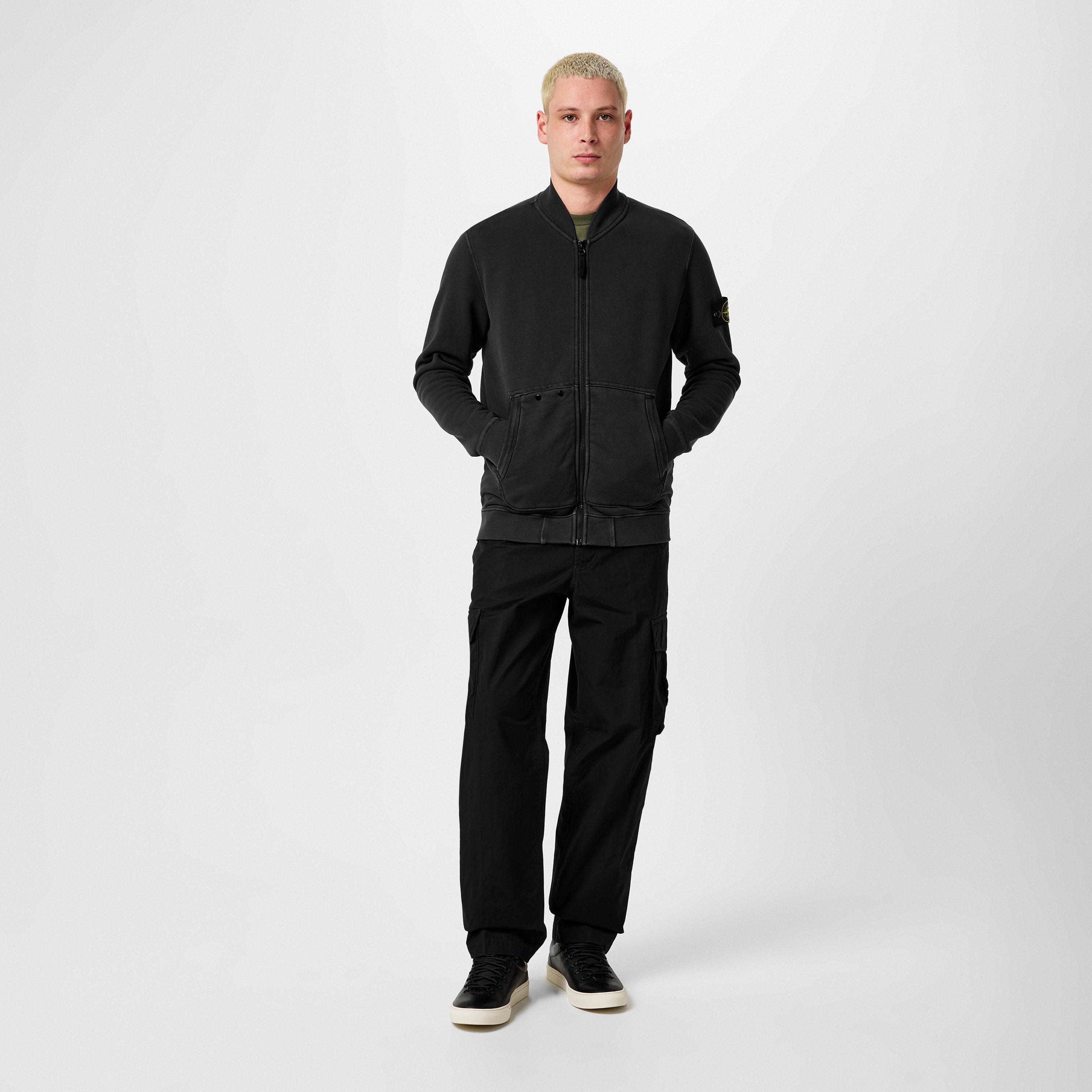 Piombo V0162 - Stone Island - Men's Heavy Weight Front Pockets 2-Way Zip Bomber Jacket - 4