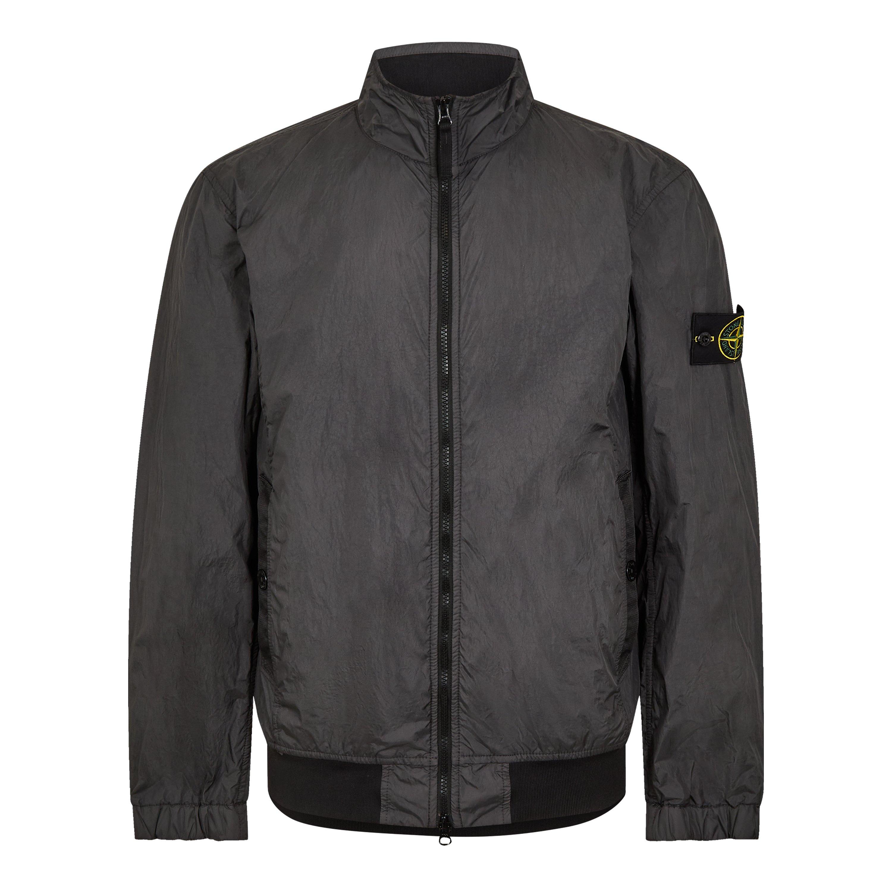 Antracite V0065 - Stone Island - Men's Crinkle Reps Wind Resistant Long Sleeve Bomber Jacket - 1