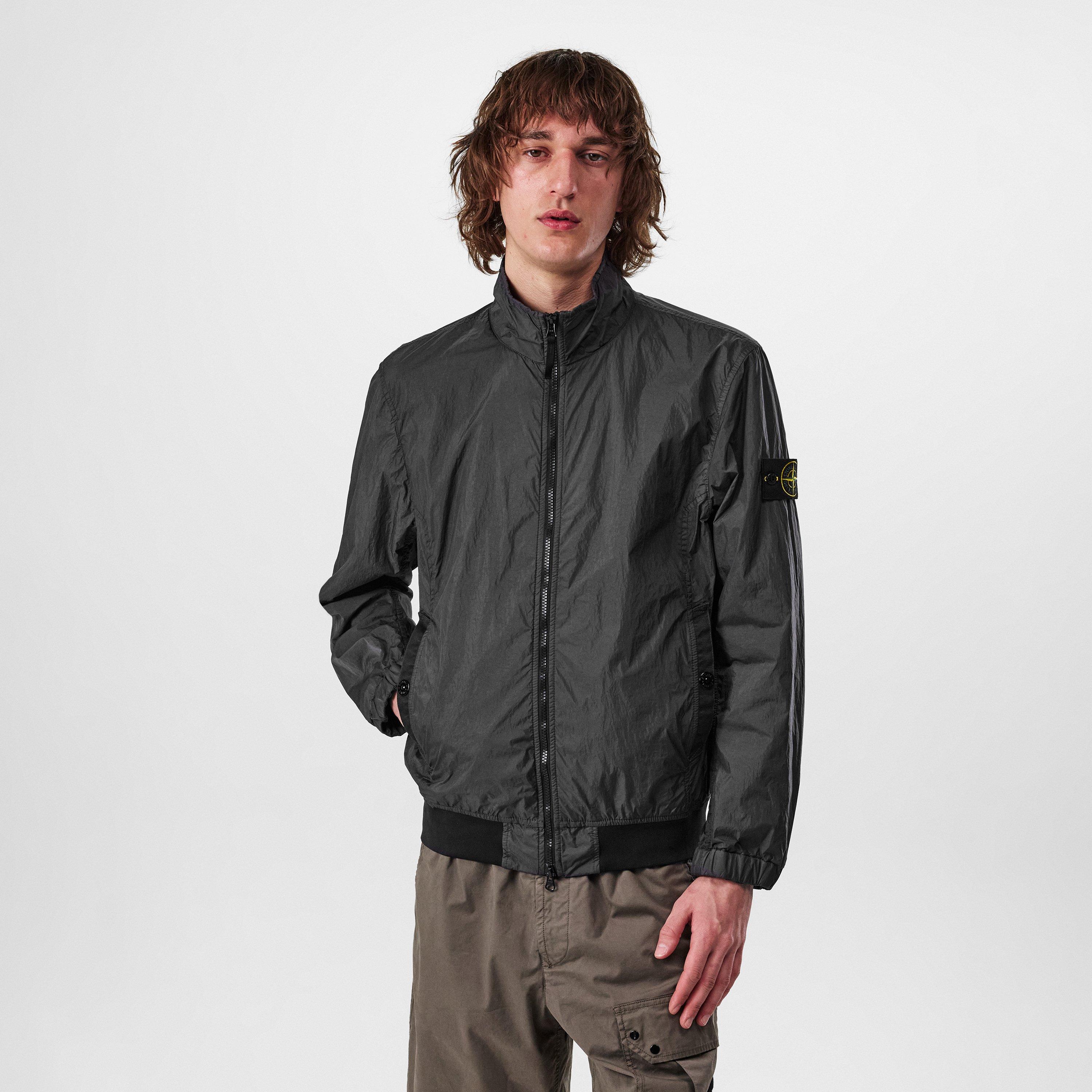 Antracite V0065 - Stone Island - Crinkle Reps Bomber Jacket - 3