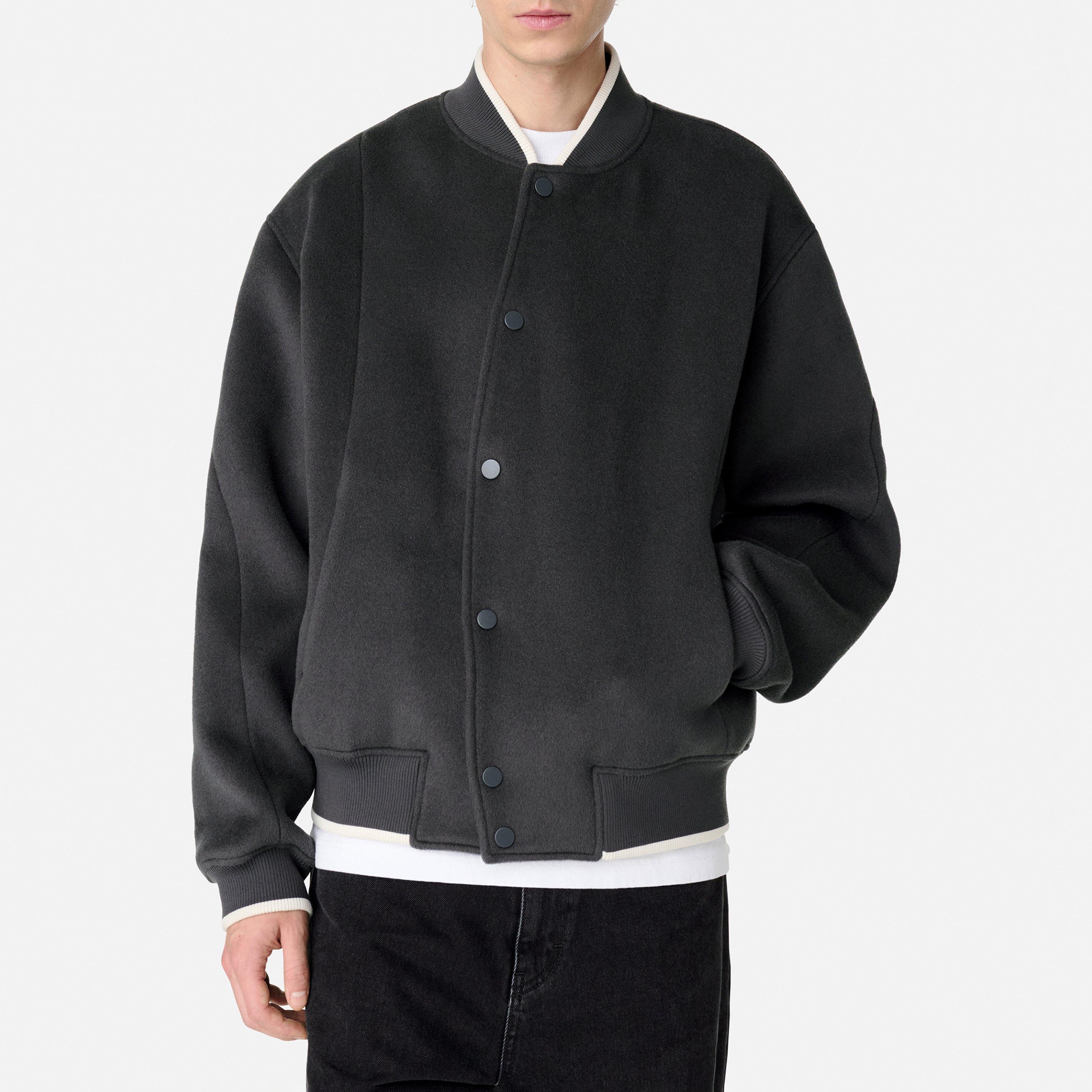 Stone Grey - Axel Arigato - Men's Typo Bomber Jacket - 1