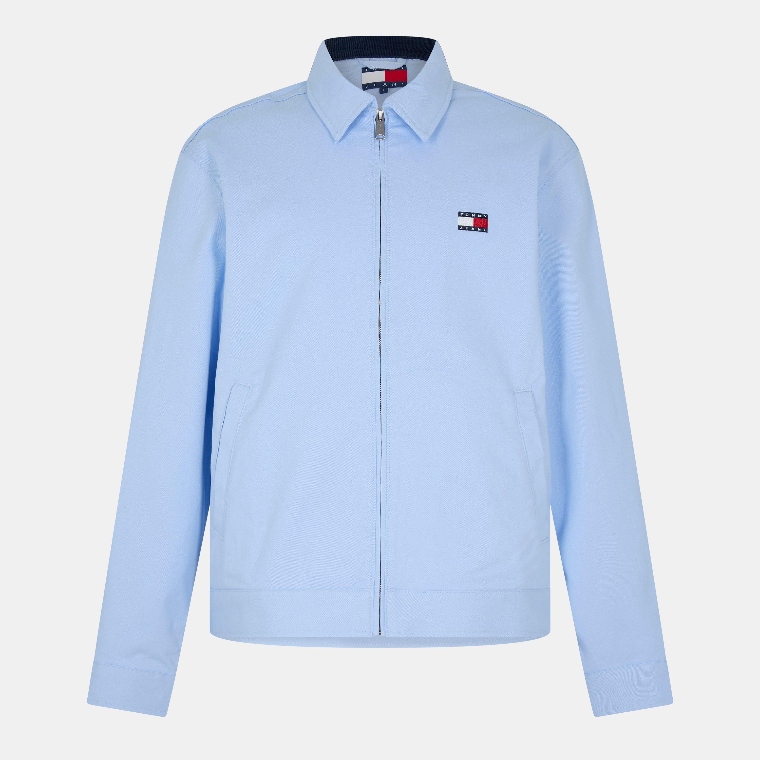 Tommy Jeans Men's Cotton Overshirt - Sweet Blue - 2XL