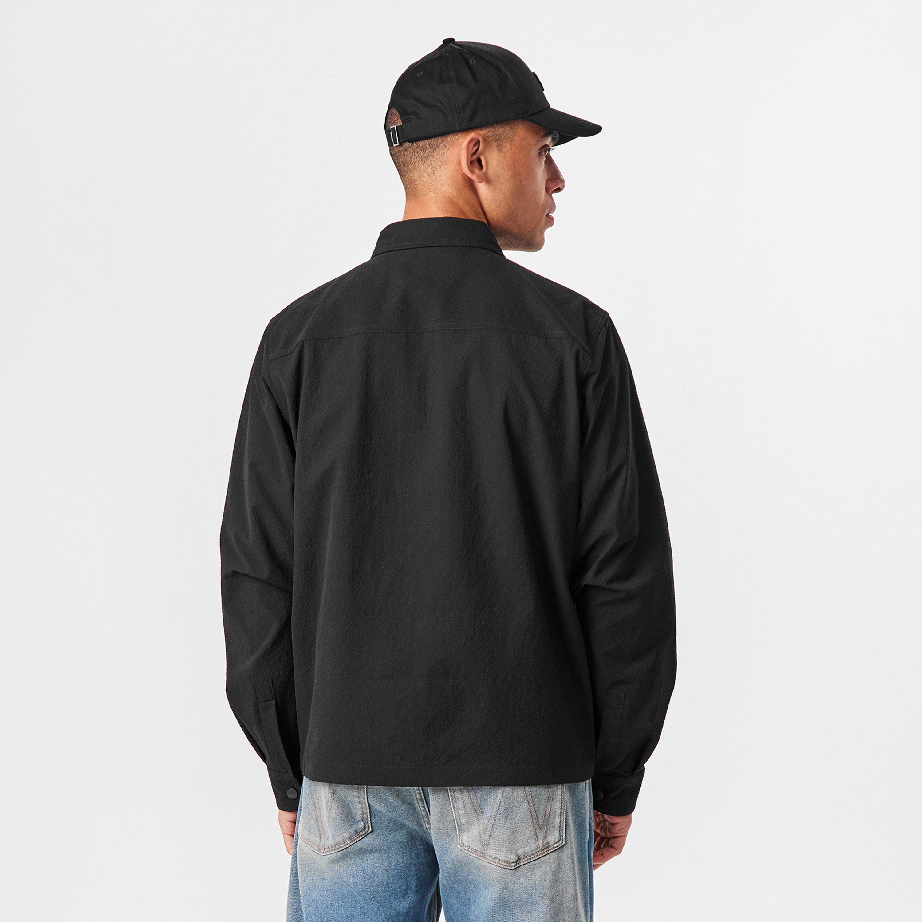 Black 001 - Hugo - Men's Eselio Overshirt - 3