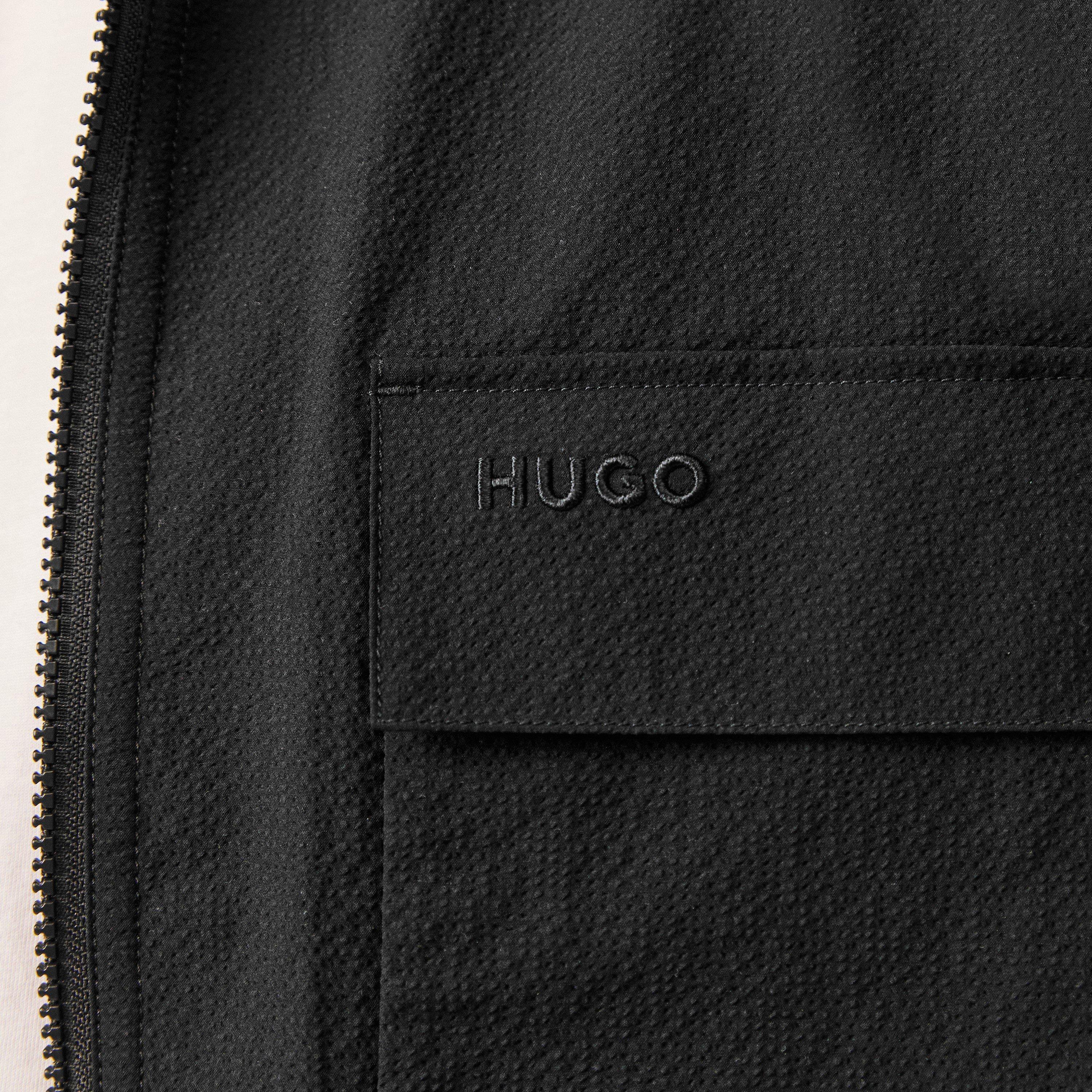 Black 001 - Hugo - Men's Eselio Overshirt - 4