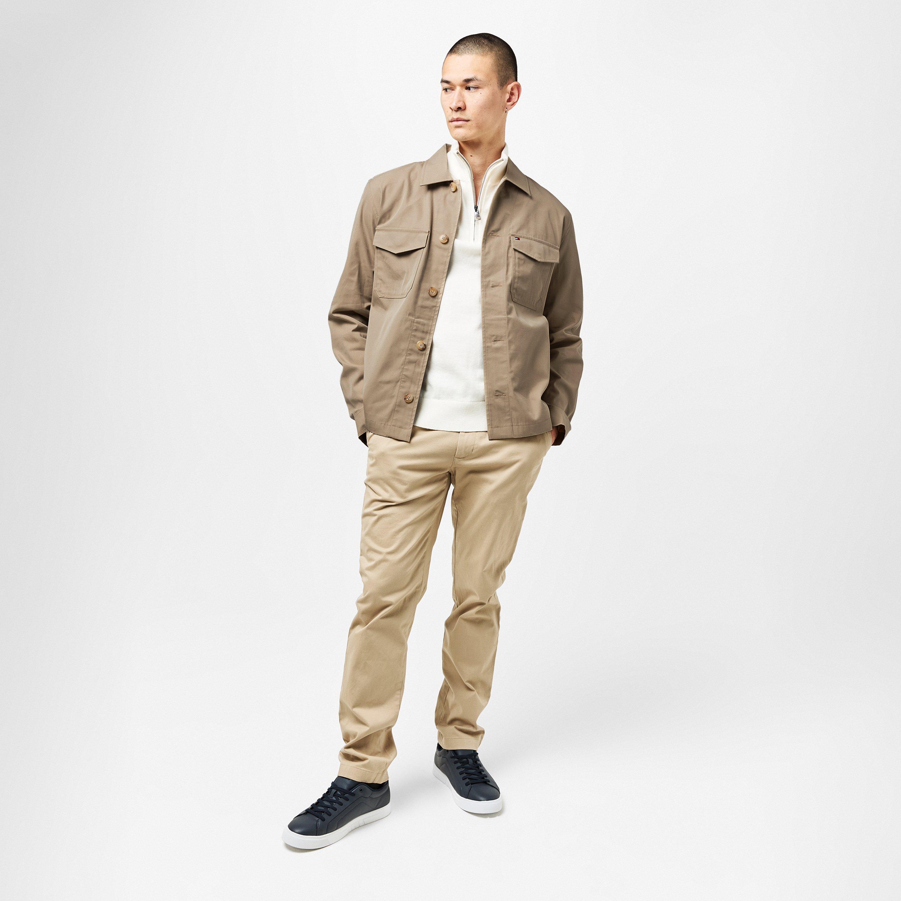 Sandalwood - Tommy Hilfiger - Men's Cotton Button-Through Overshirt - 6