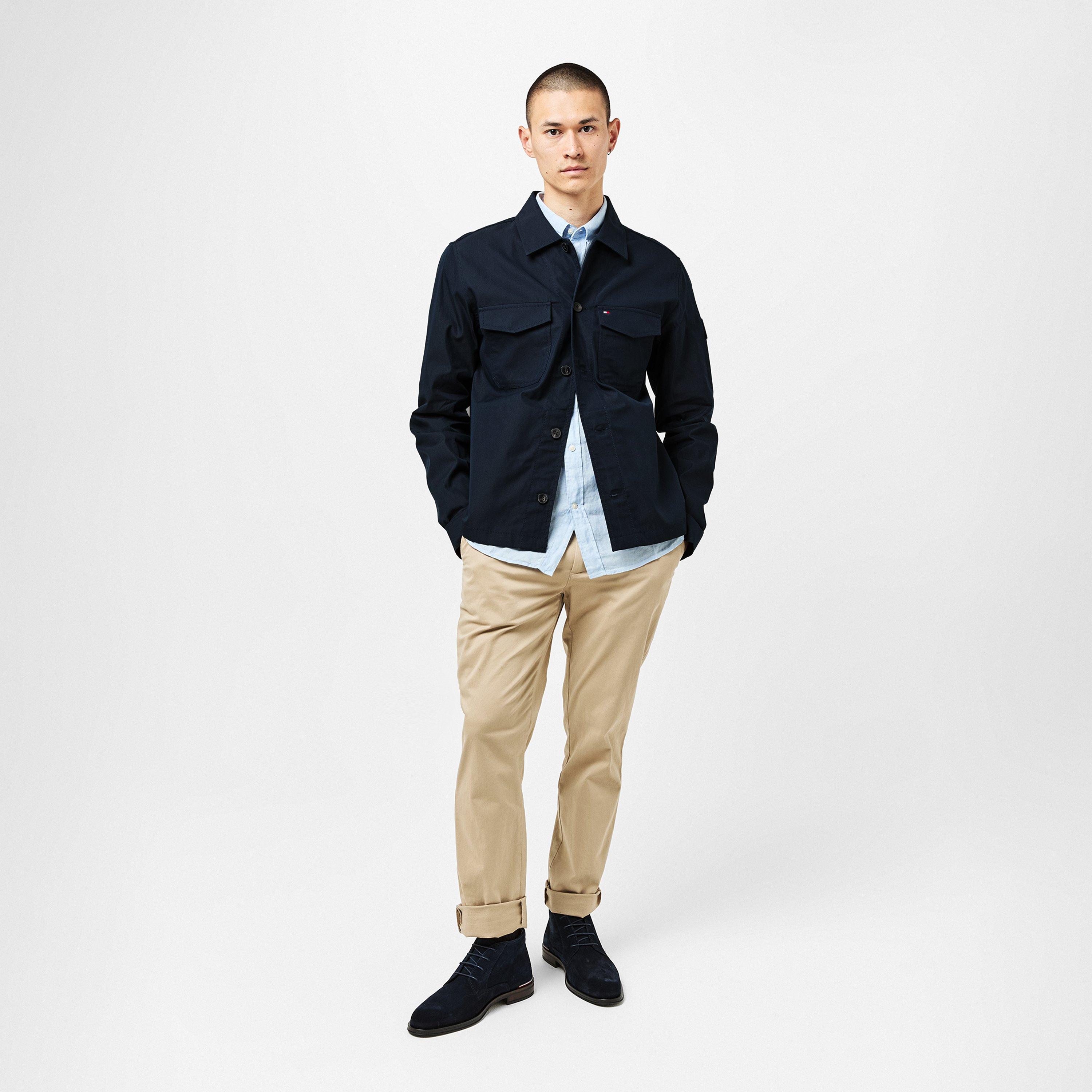 Desert Sky - Tommy Hilfiger - Men's  Cotton Button-Through Overshirt - 6