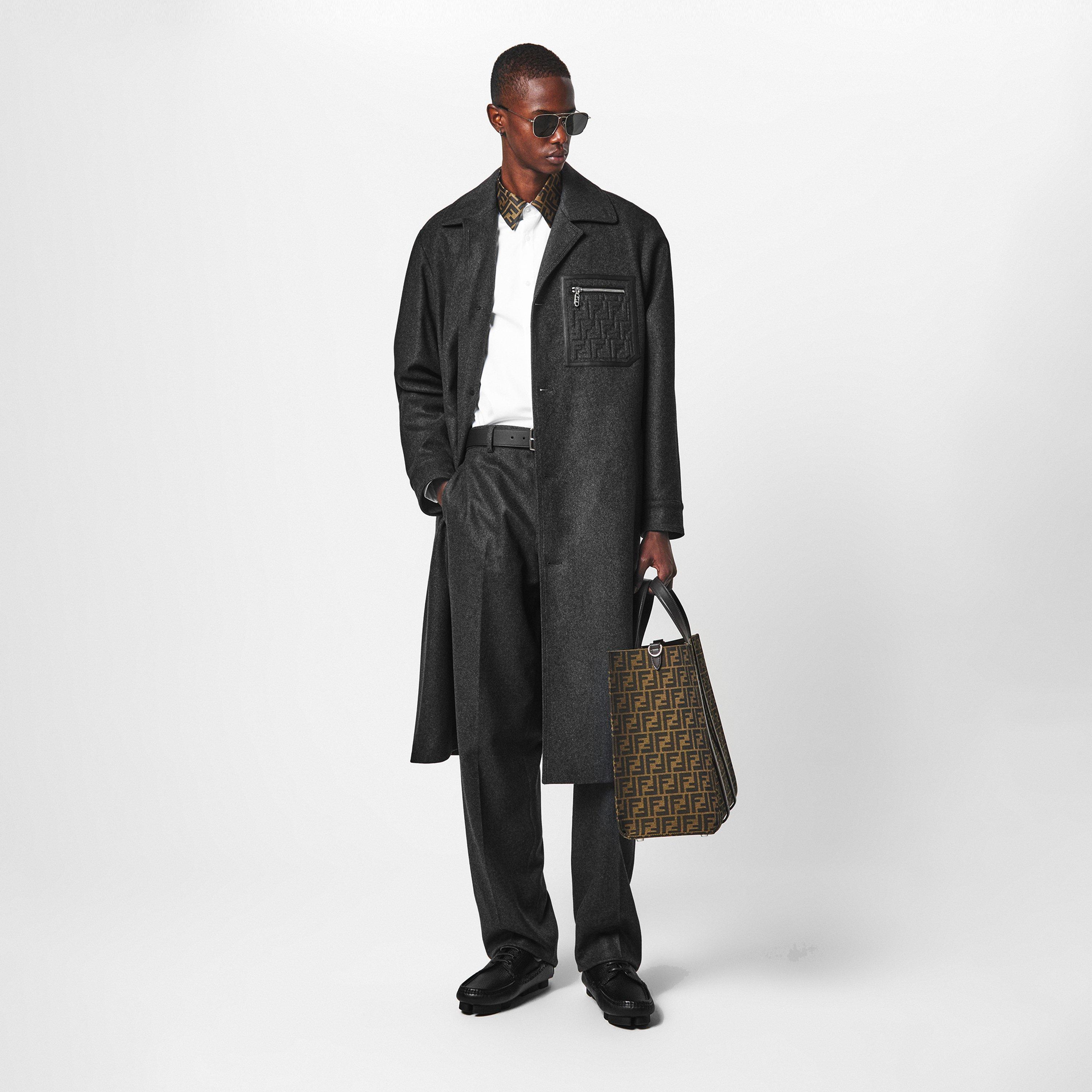 Fendi Men's Cashmere Long Lapel Overcoat | Cruise Fashion