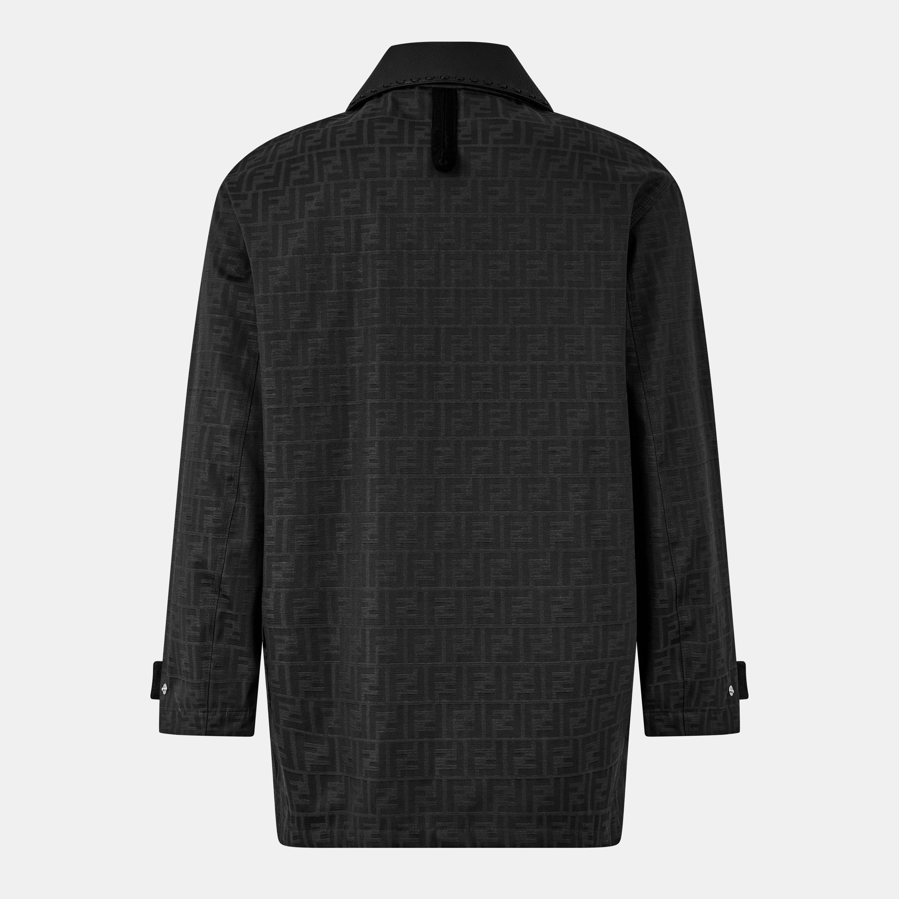 Brown - Fendi - Men's  Logo Blouson Long Sleeve Coach Jacket - 2