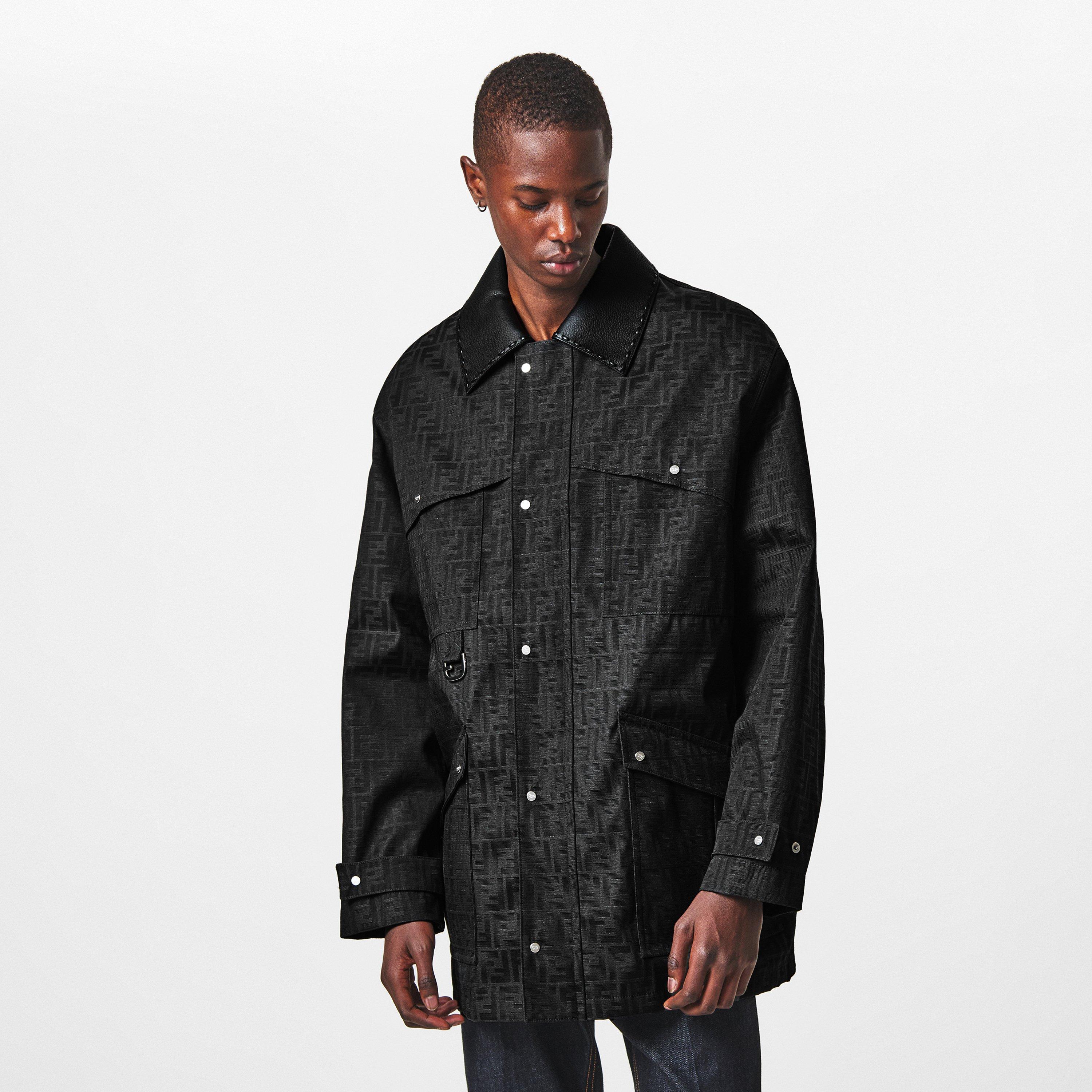 Brown - Fendi - Men's  Logo Blouson Long Sleeve Coach Jacket - 3