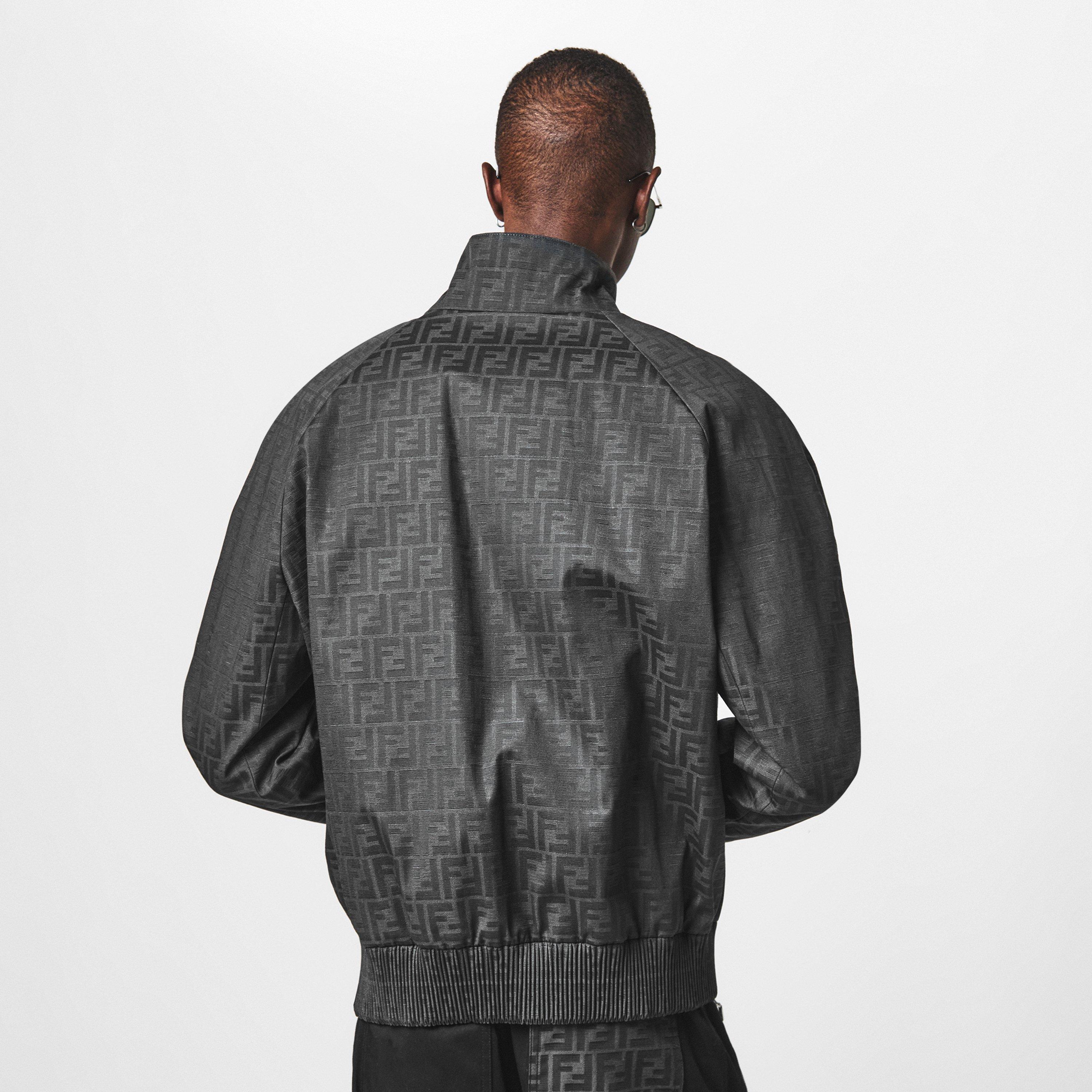 Fango - Fendi - Men's Logo Canvas Long Sleeve Coach Jacket - 4