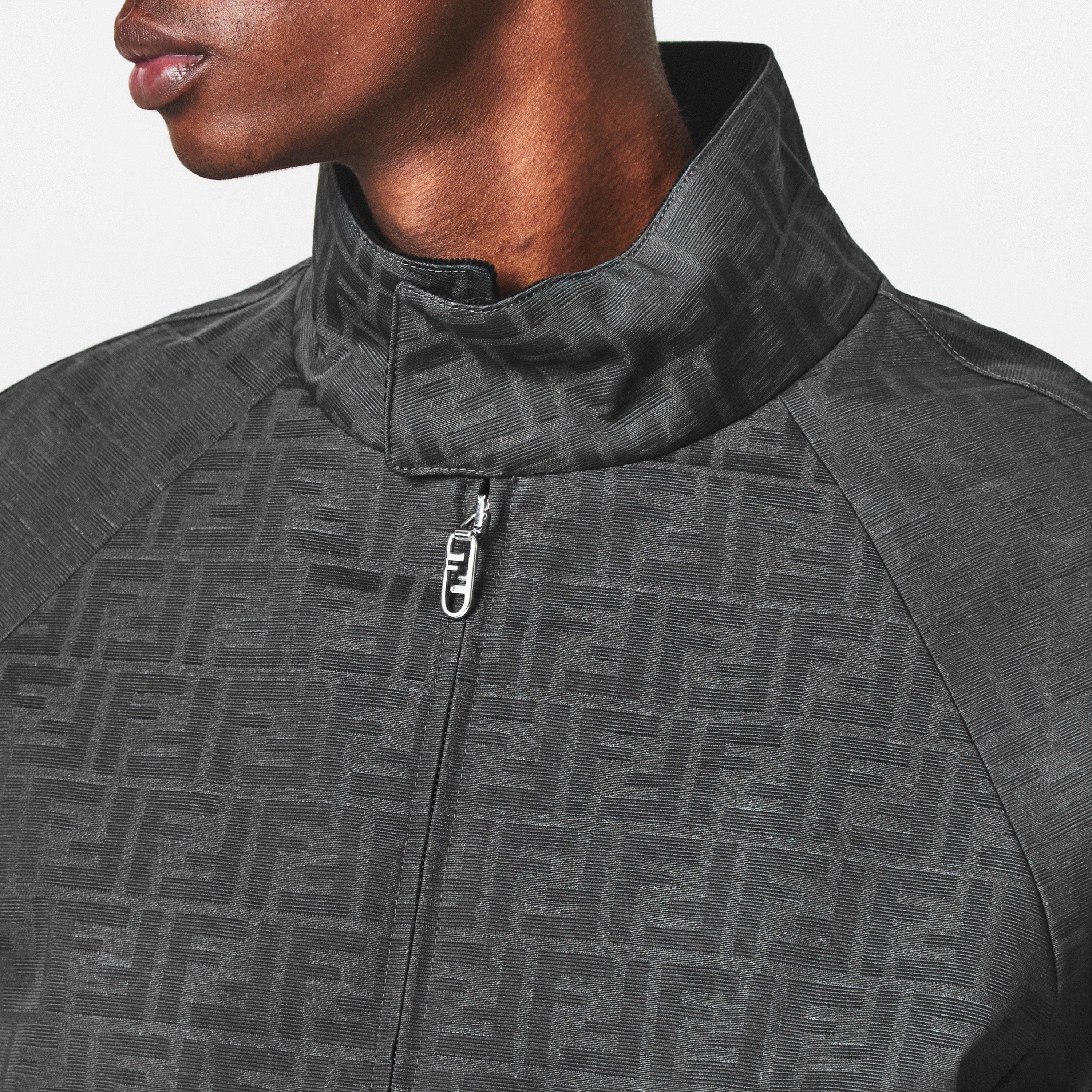 Fango - Fendi - Men's Logo Canvas Long Sleeve Coach Jacket - 5