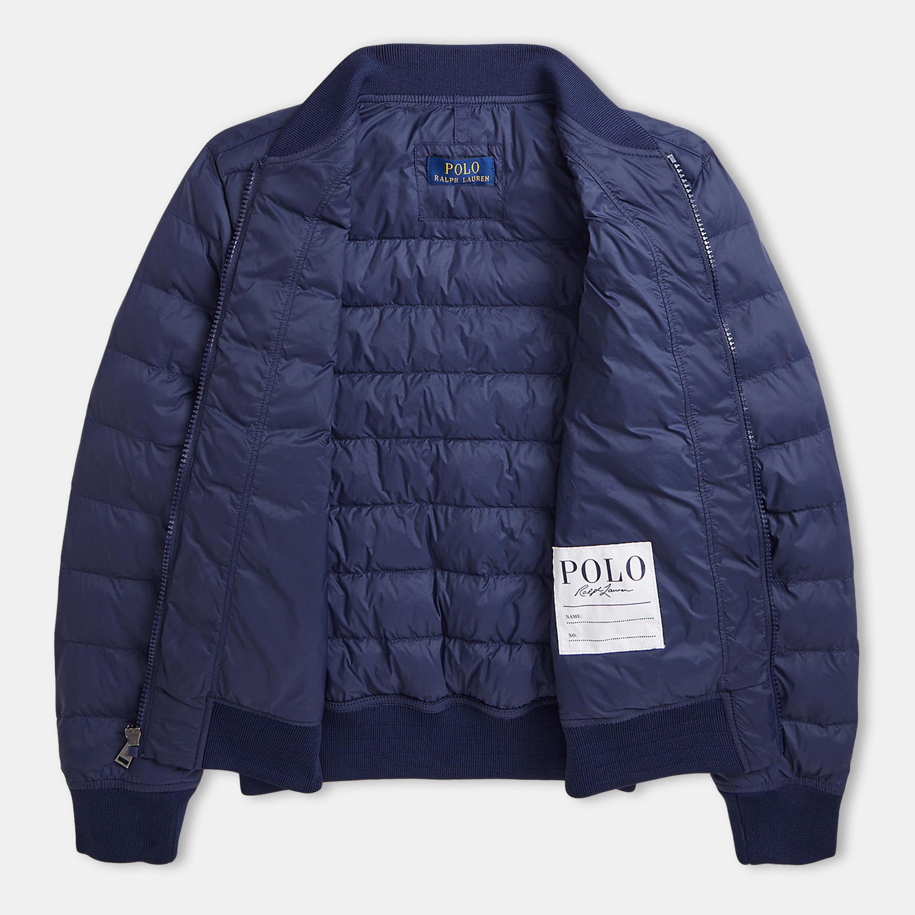 Newport Navy - Polo Ralph Lauren - Kids' Quilted Water-Repellent Long Sleeve Bomber Jacket - 3
