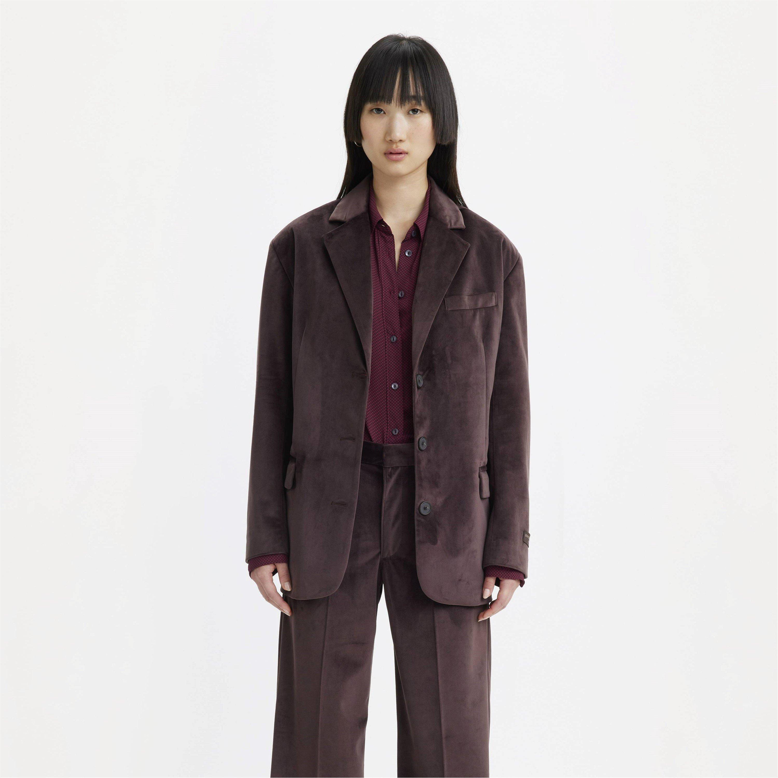 Chocolate Plum - Levis - Women's Drama Club XL Chocolate Blazer - 2