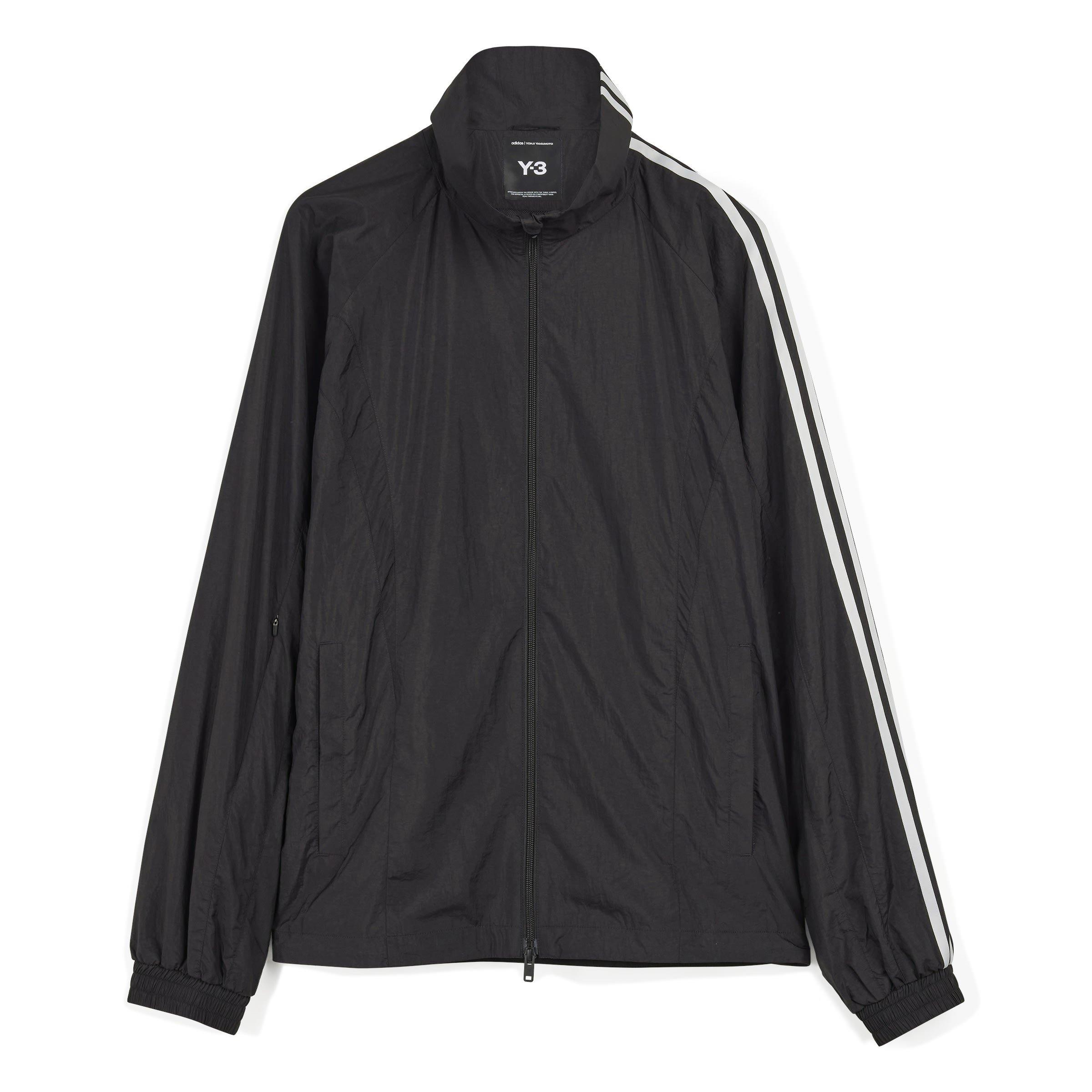 Black - Y3 - Men's 3 Stripes Long Sleeve Coach Jacket - 8