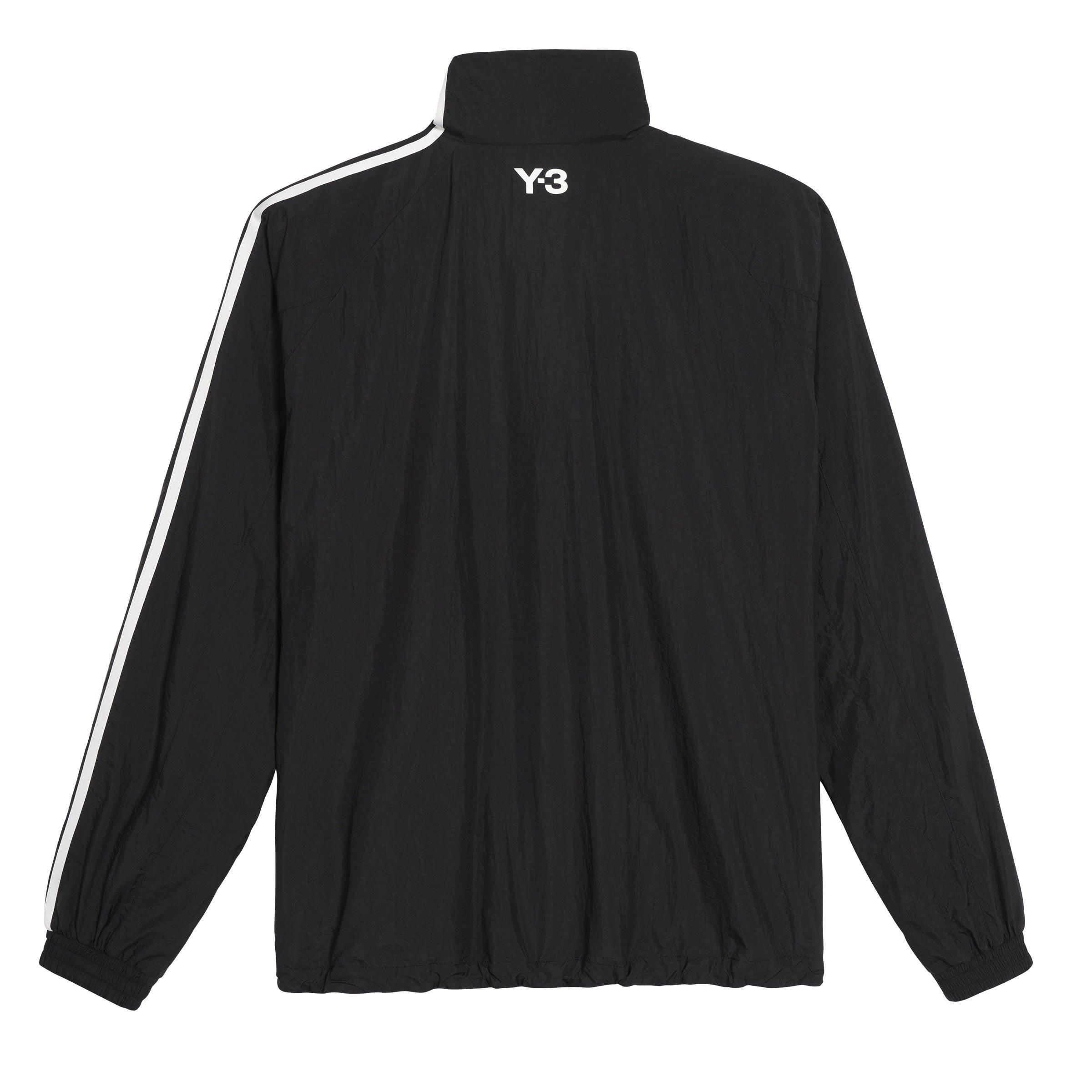 Black - Y3 - Men's 3 Stripes Long Sleeve Coach Jacket - 9