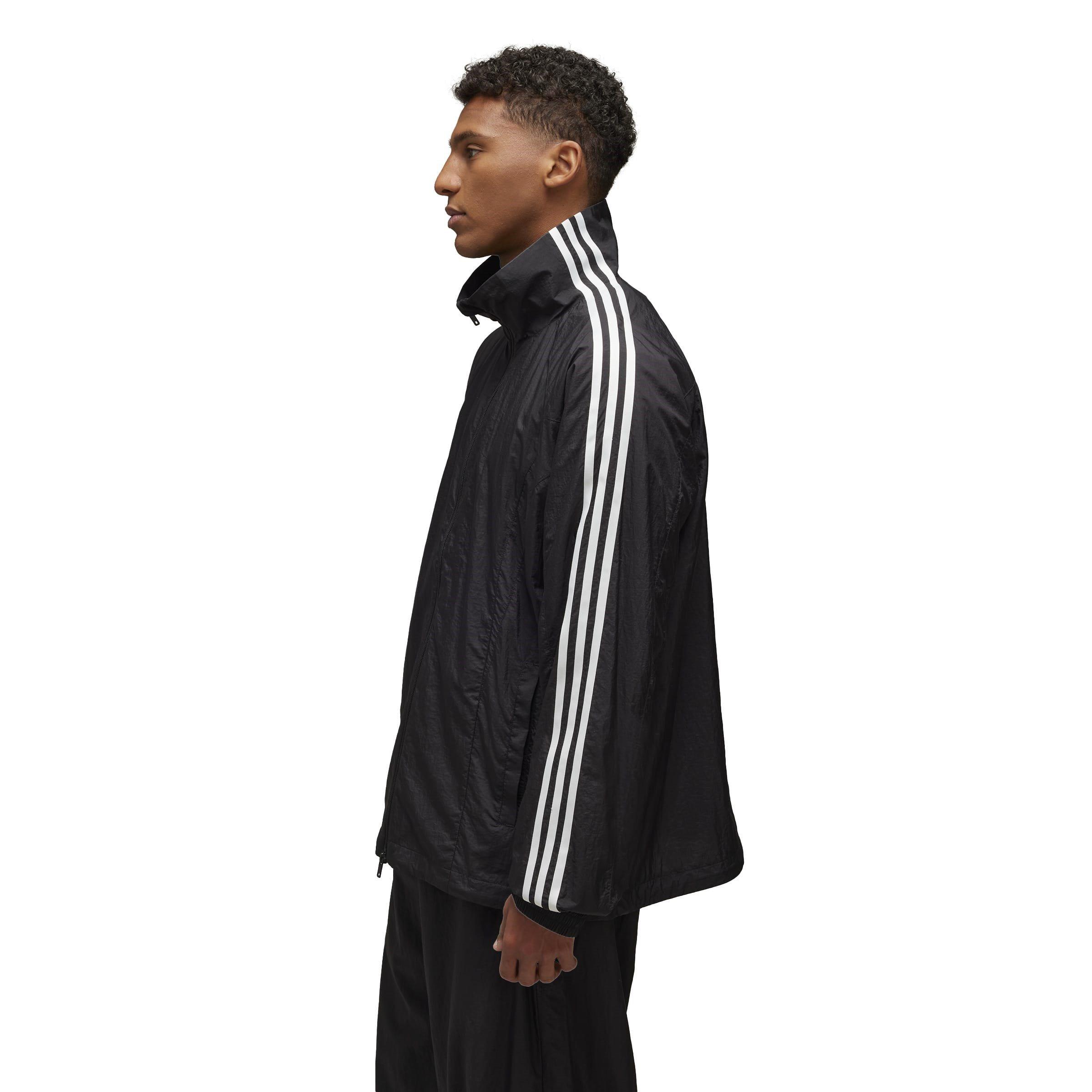 Black - Y3 - Men's 3 Stripes Long Sleeve Coach Jacket - 4